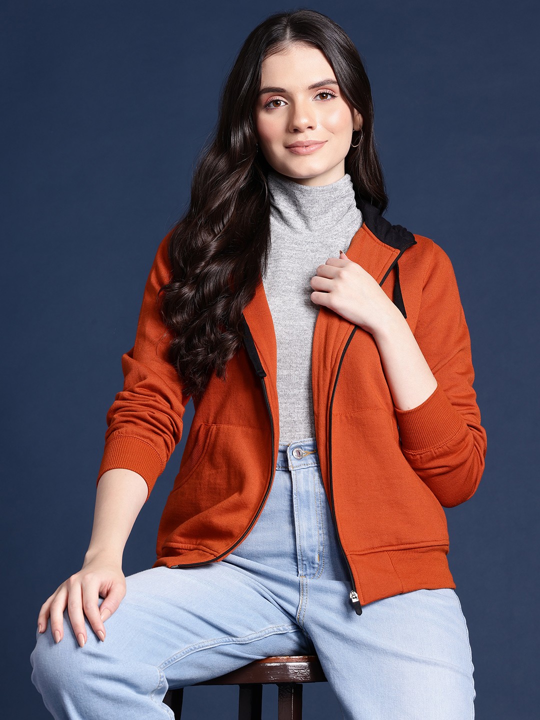 

Alsace Lorraine Paris Women Hooded Sweatshirt, Rust