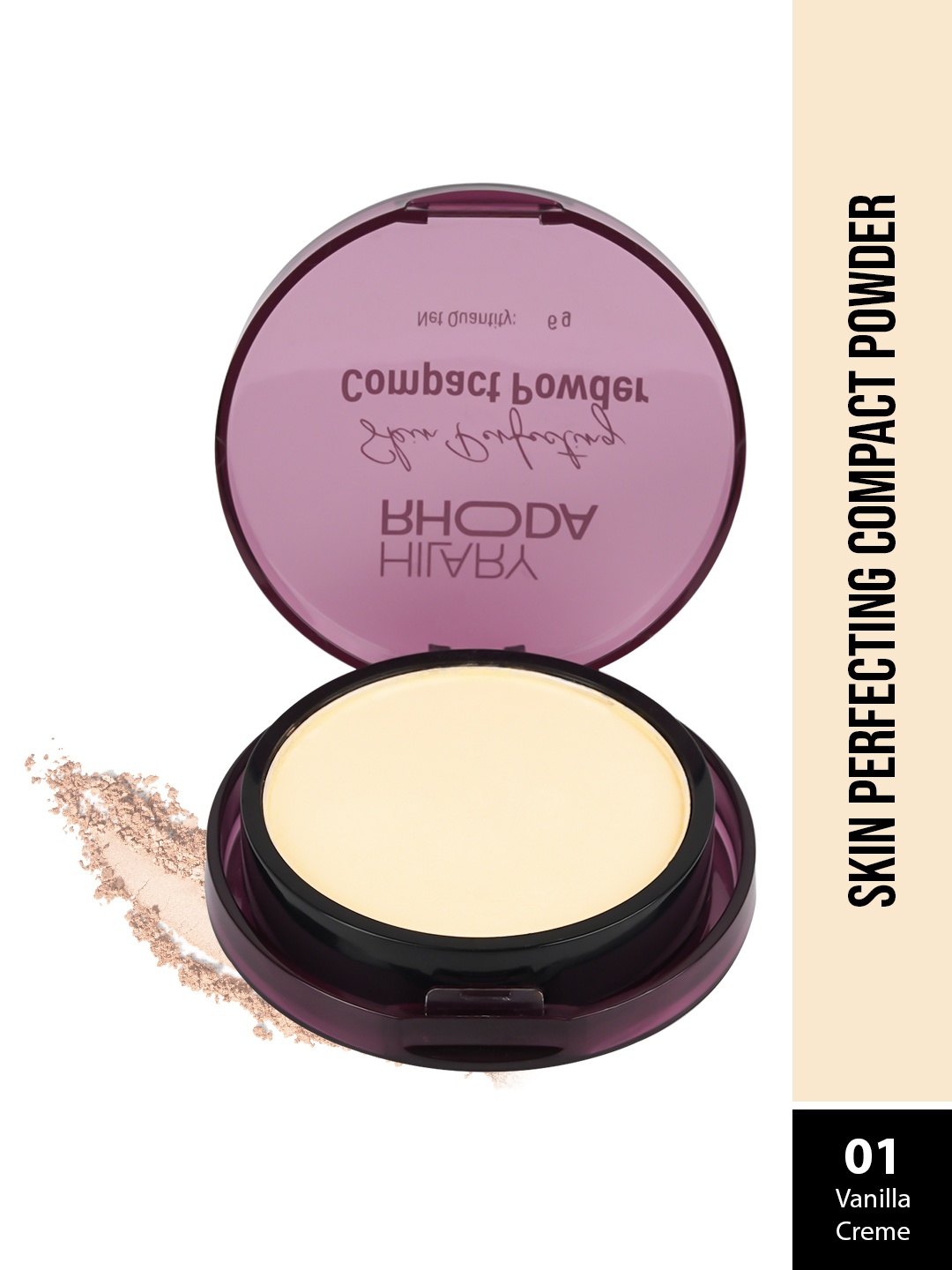 

Hilary Rhoda Skin Perfecting Matte Finish Compact Powder- 01 Vanilla Creme -6g, Nude