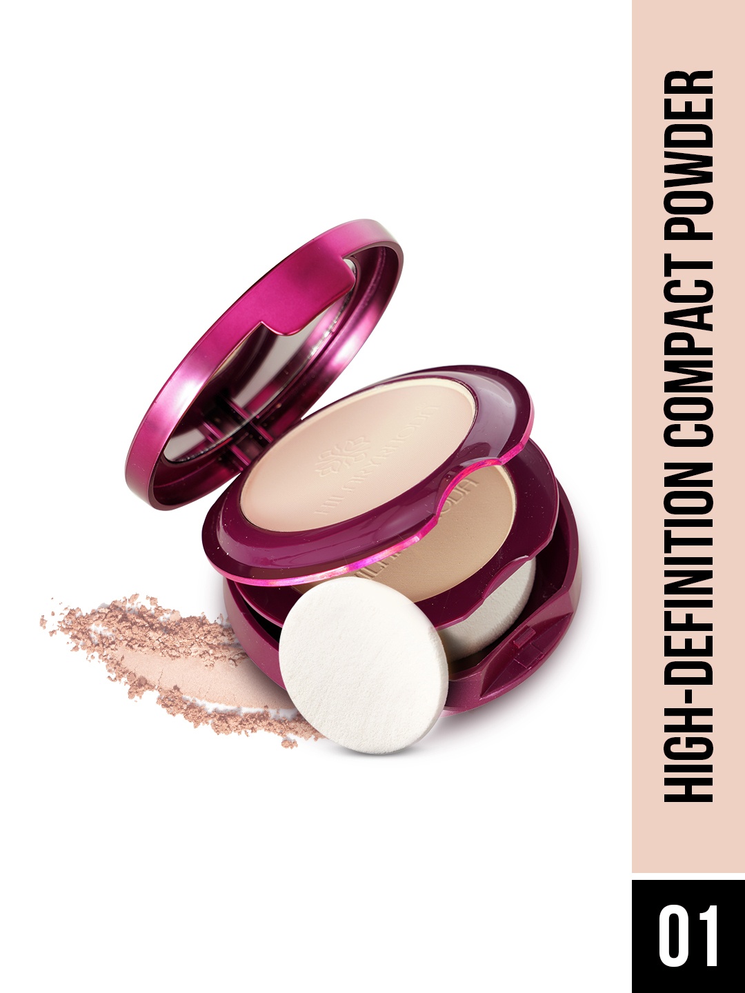 

Hilary Rhoda 2 in 1 Compact Powder With Shimmery & Matte Finish 18 g (My Ivory), Camel brown