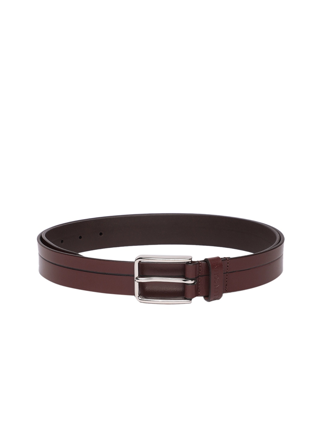 

Allen Solly Men Leather Belt, Burgundy