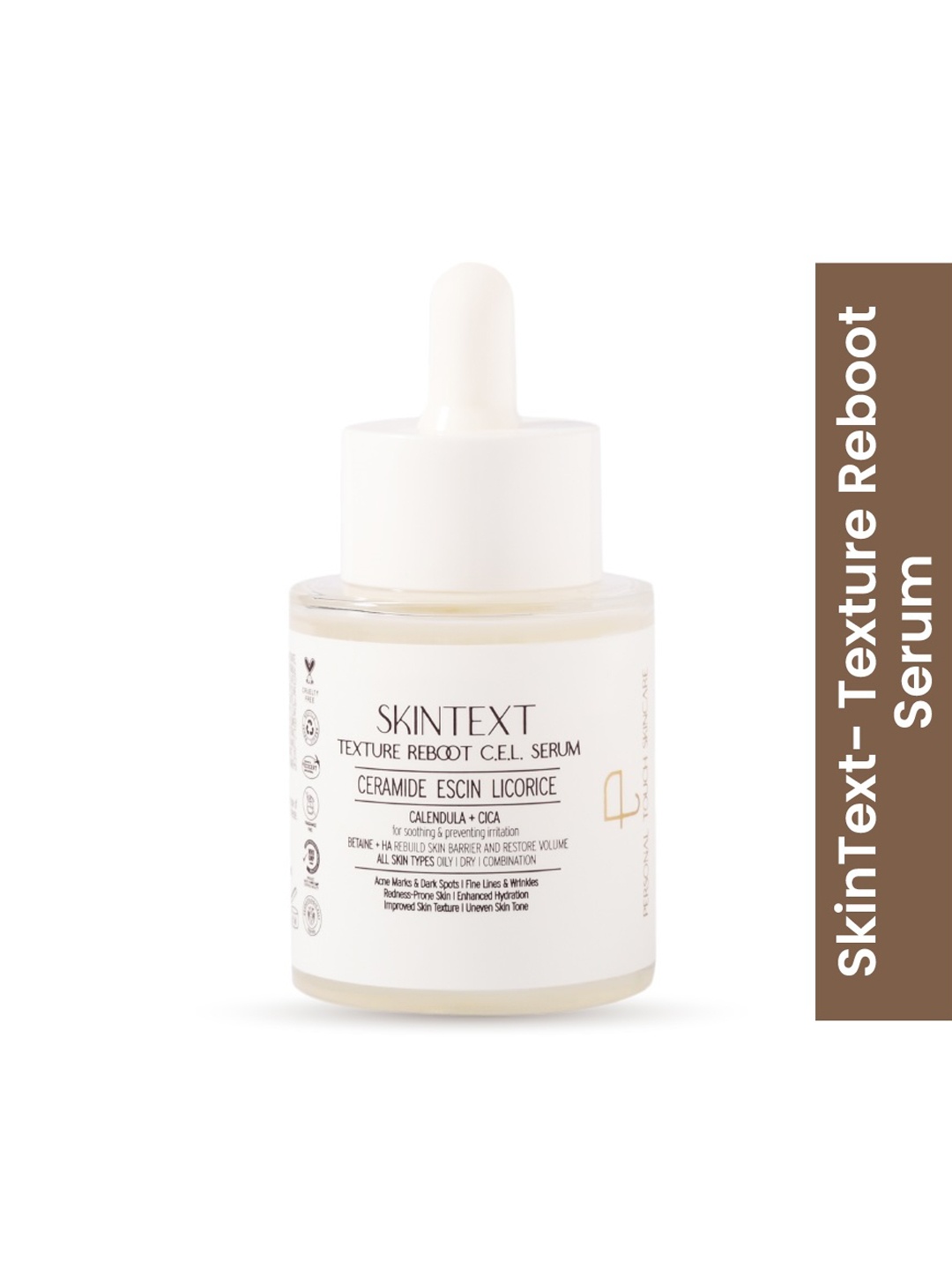 

Personal Touch Skincare Skintext Texture Reboot C.E.L Serum- 30 ml, White