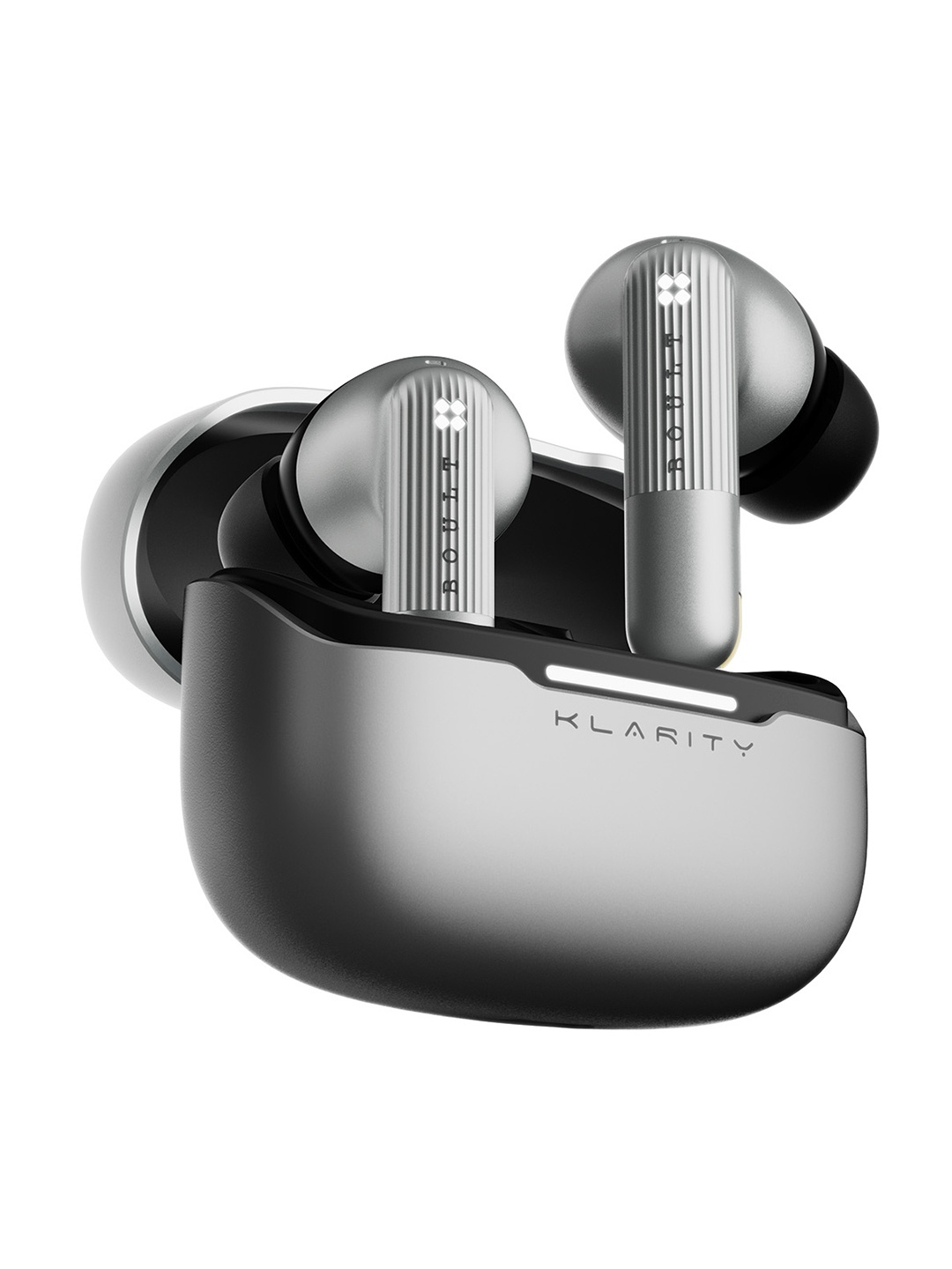 

BOULT AUDIO Klarity 3 50Hrs Battery Bluetooth Headset, Metallic