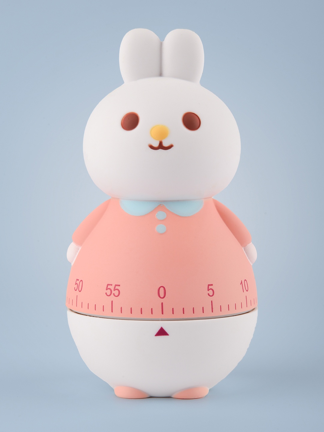 

COMICSENSE Pink & White Printed Animal Shaped Traditional Alarm Clock