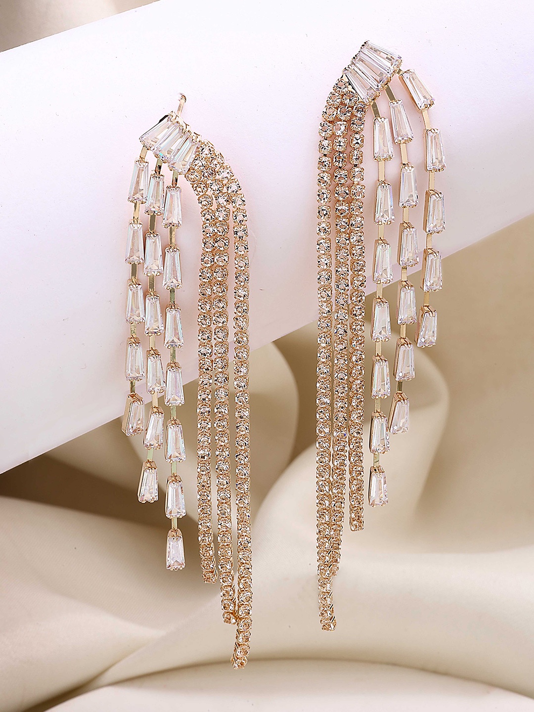 

Bohey by KARATCART Contemporary Hoop Earrings, Gold