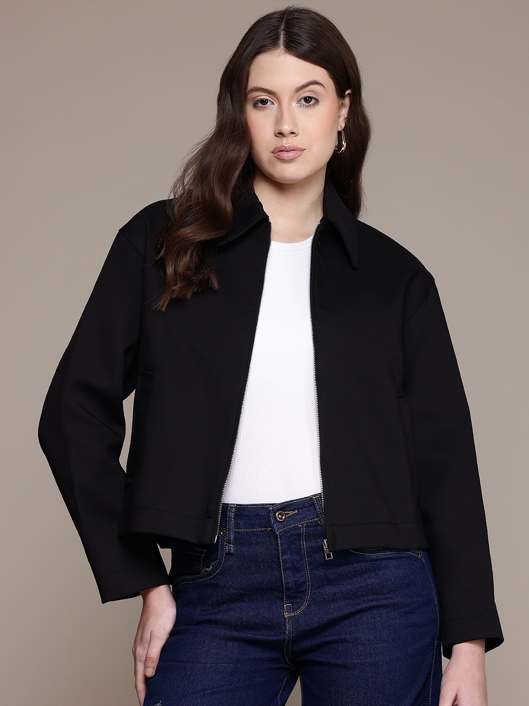 

MANGO Women Tailored Jacket, Black