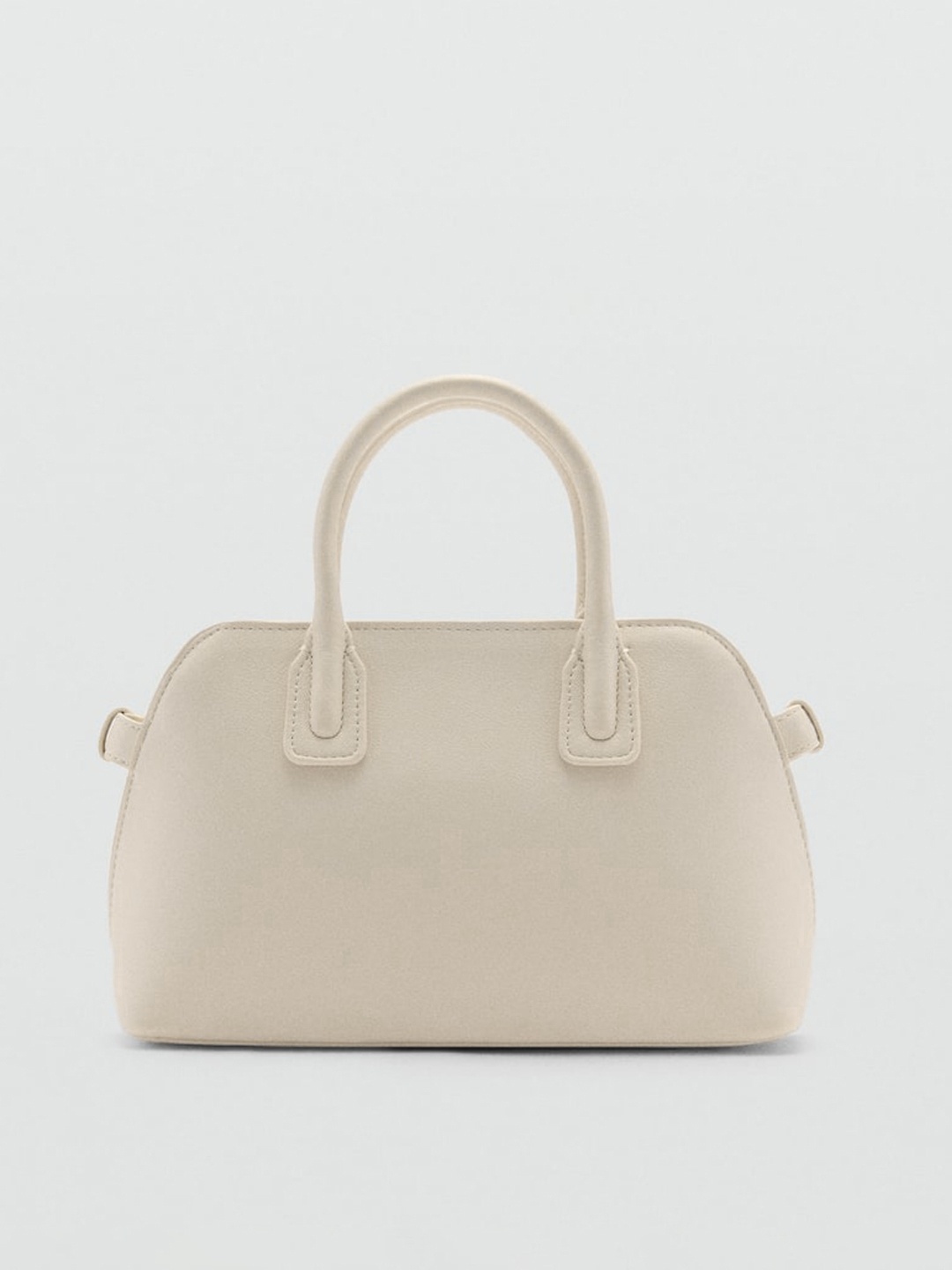 

MANGO Structured Handheld Bag, Off white