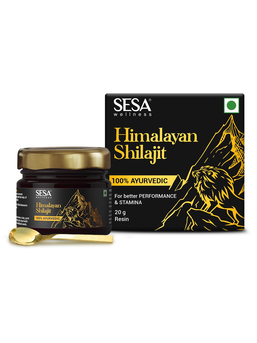 

Sesa Shilajit Resin To Boost Strength - 20g, Transparent