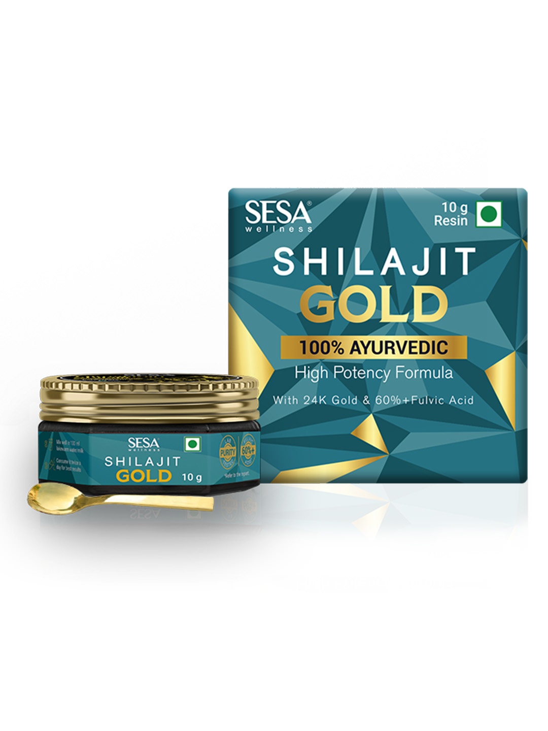 

Sesa Ayurvedic Shilajit Gold Resin - 10g, Transparent