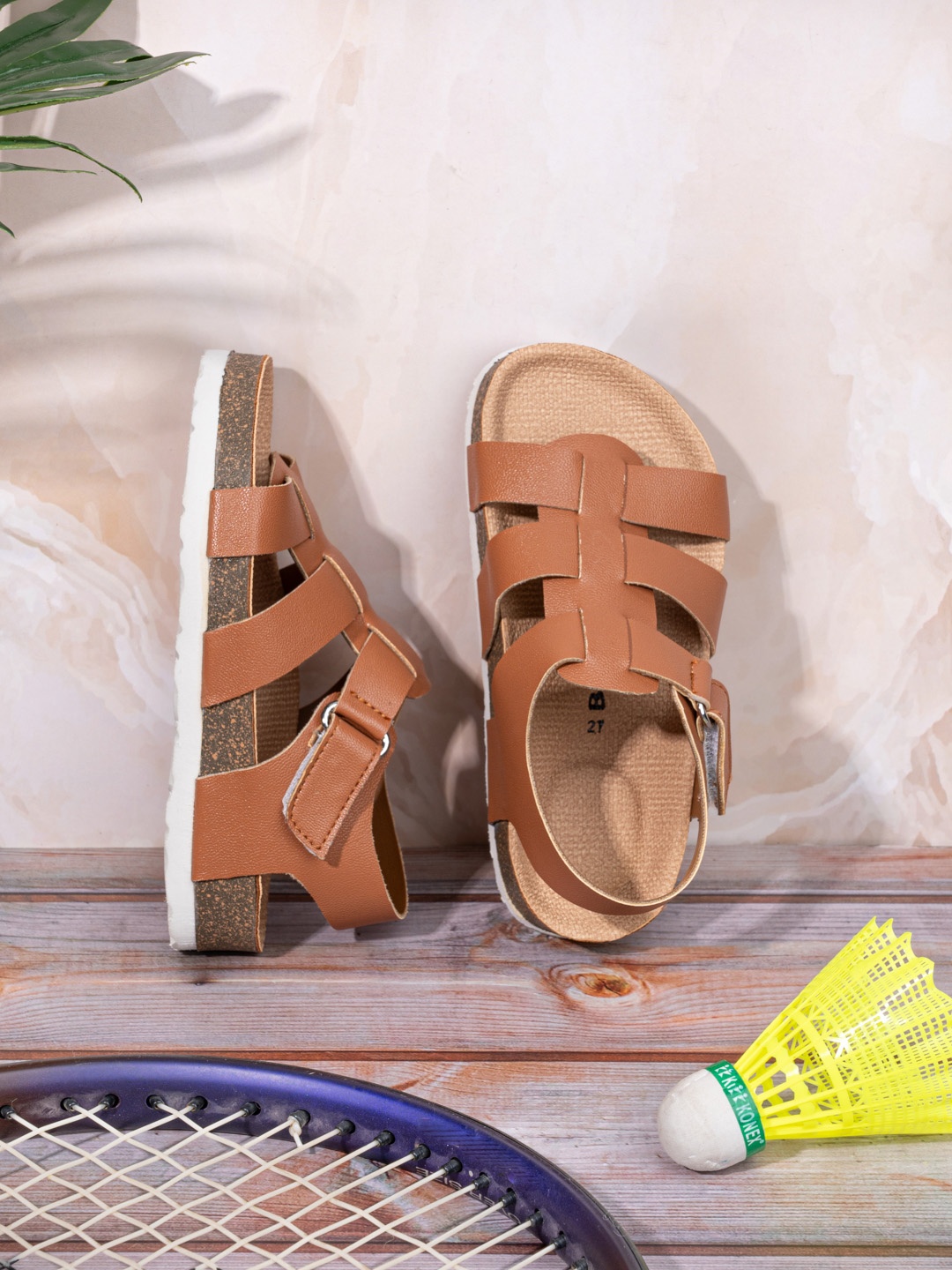 

BRISKERS Kids Comfort Sandals, Brown
