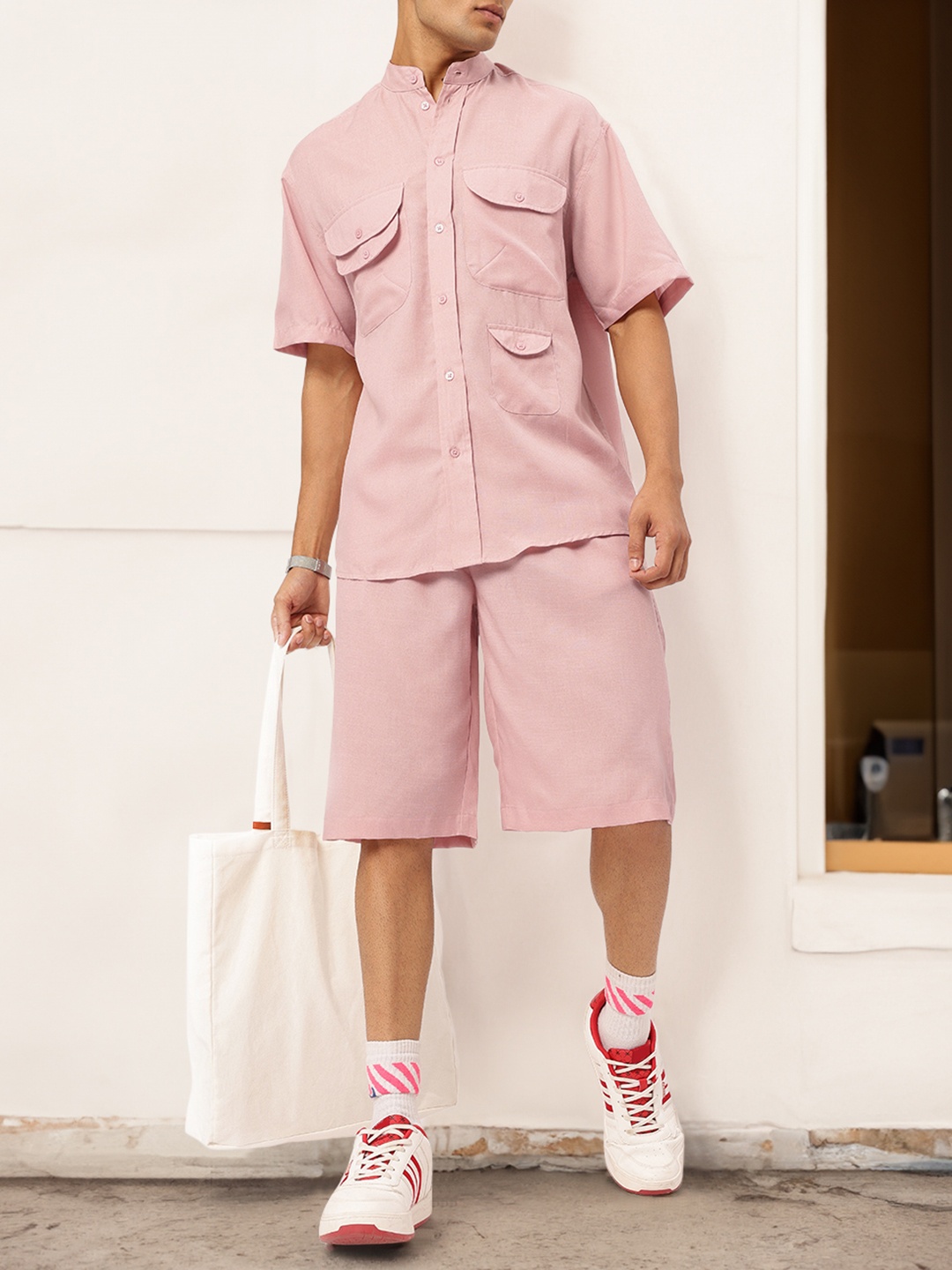 

Kook N Keech Urban Utility Relaxed Co-Ords, Pink