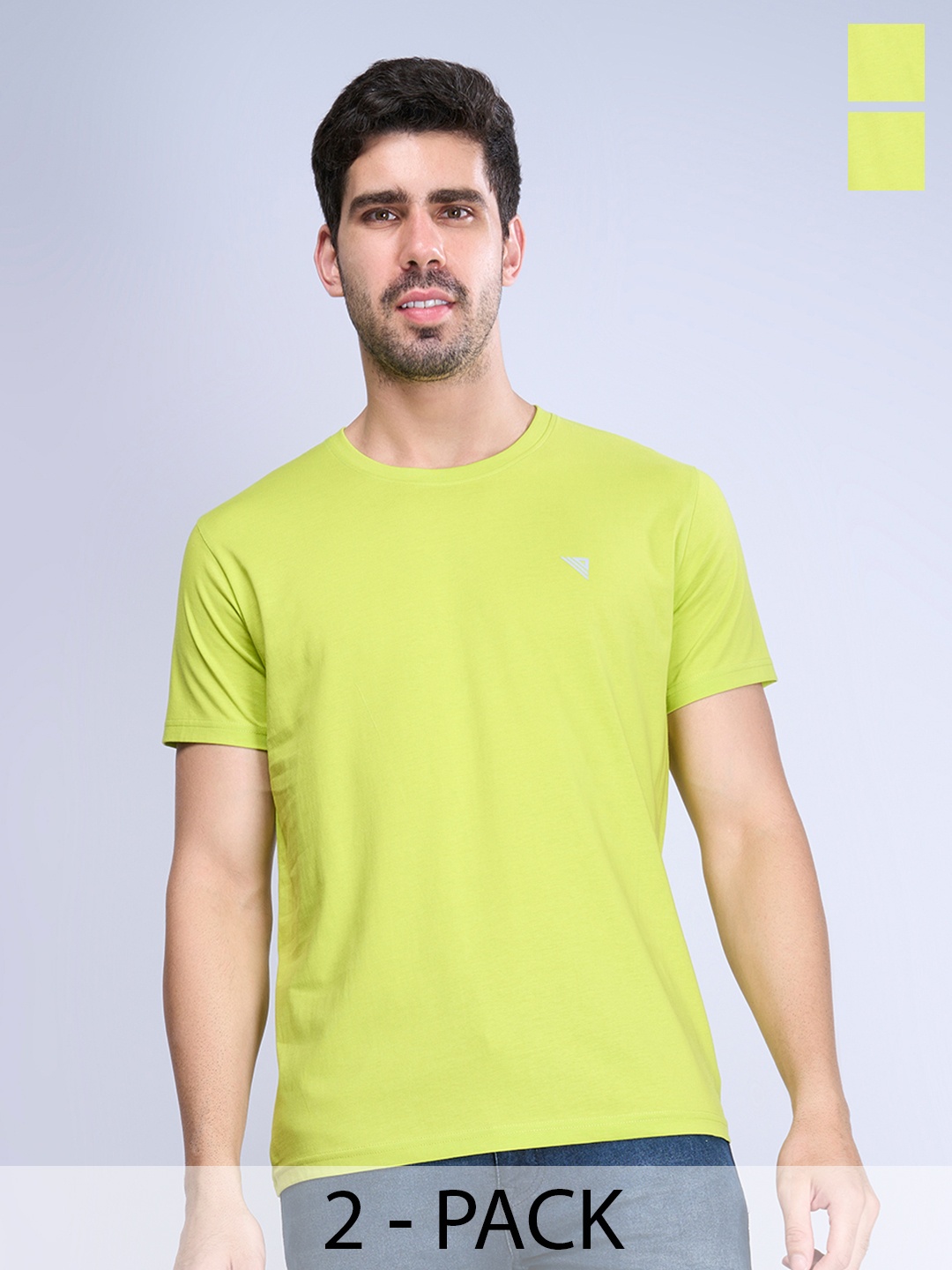 

Unibro Men 2 Henley Neck Pockets T-shirt, Green
