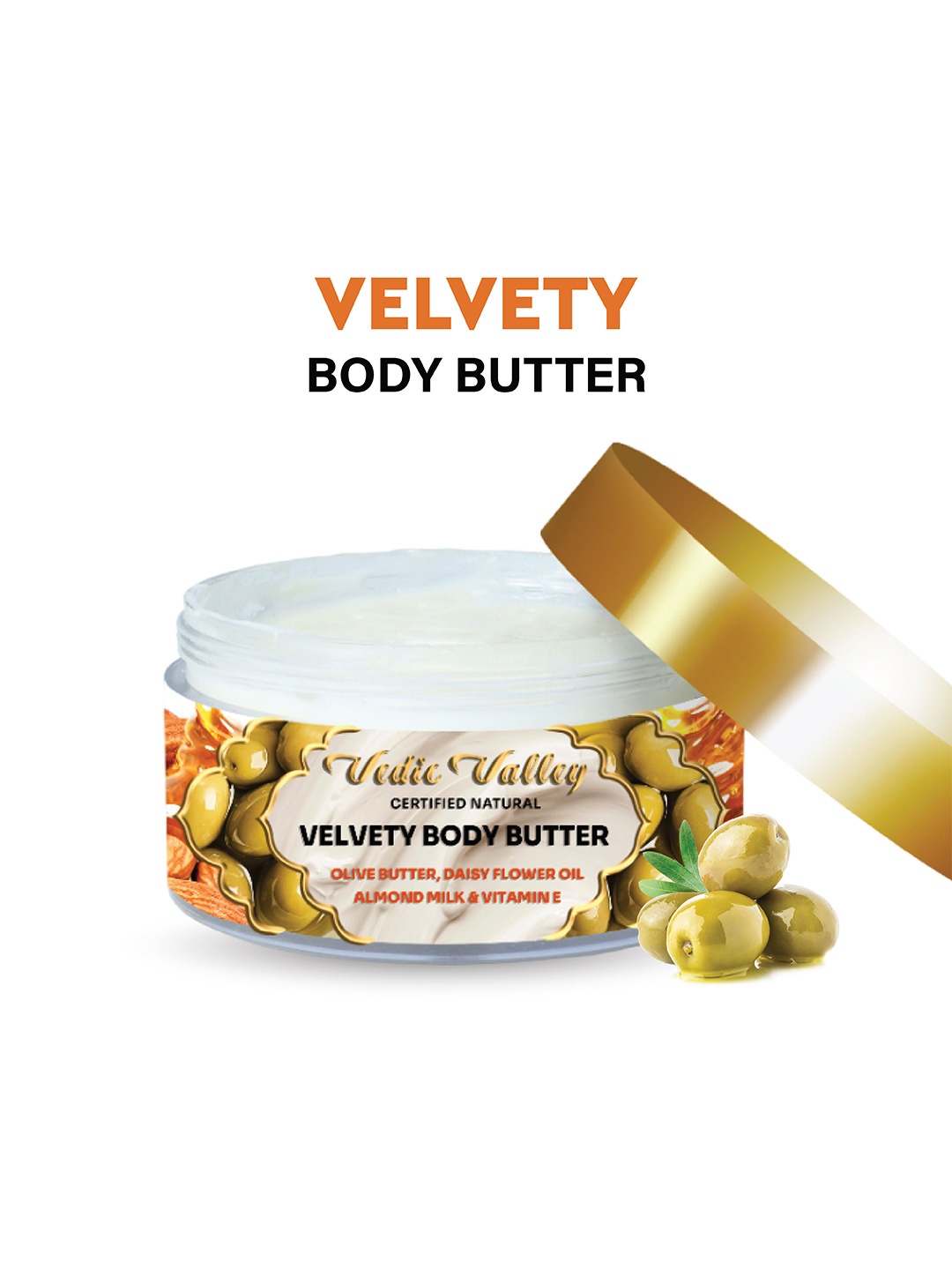 

Vedic Valley Velvety Body Butter With Cocoa & Shea Butter - 250g, White