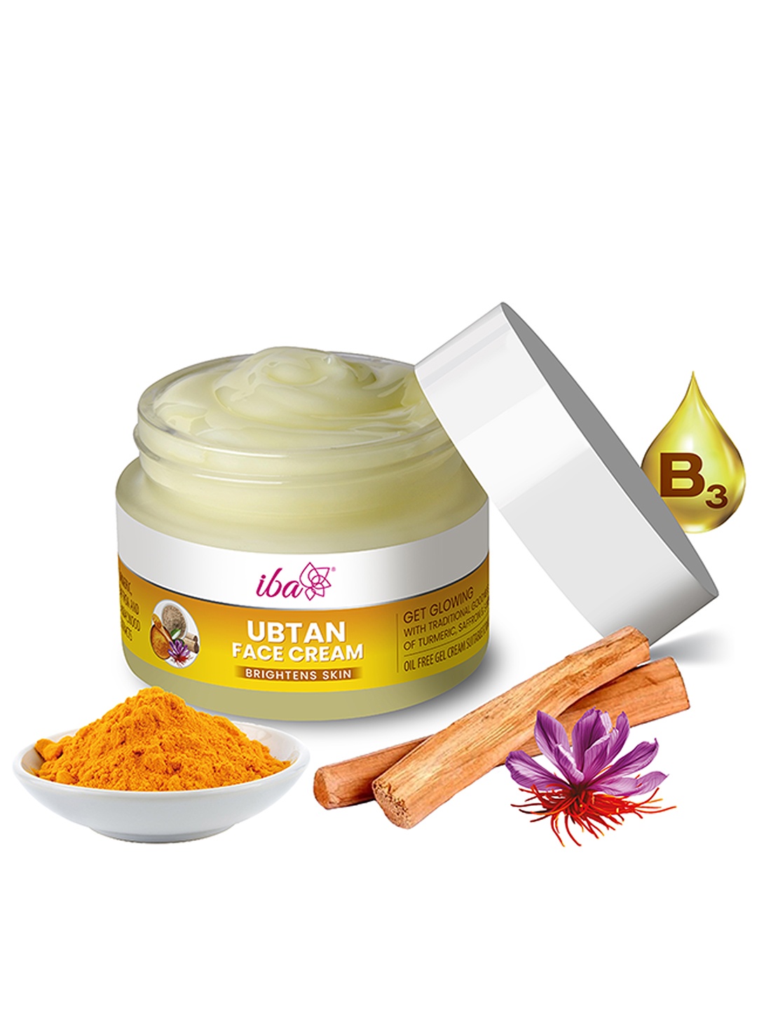 

Iba Ubtan For Ultra Glow Brightens Skins Face Cream- 50 g, White