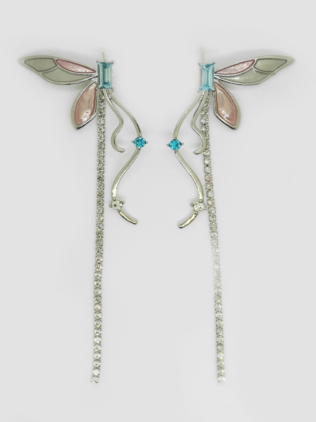

Niscka Contemporary Drop Earrings, Blue