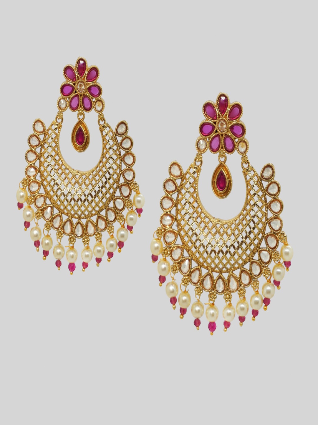

Niscka Contemporary Jhumkas Earrings, Silver