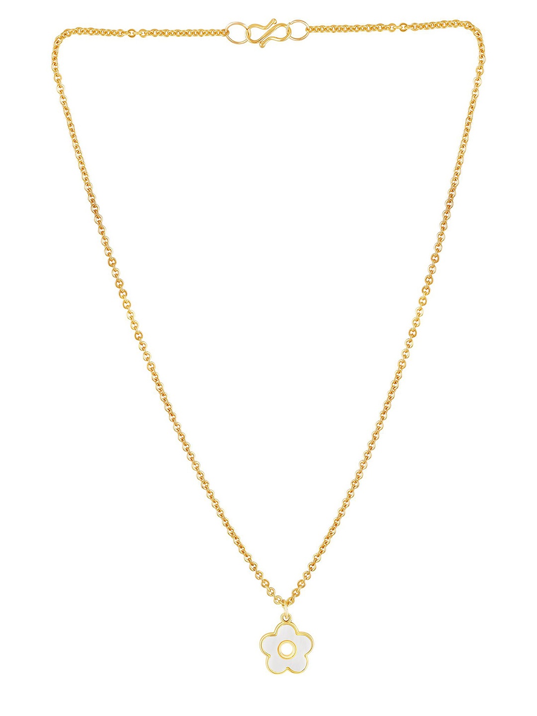 

BDIVA Gold-Plated & Floral Shaped Pendants with Chains