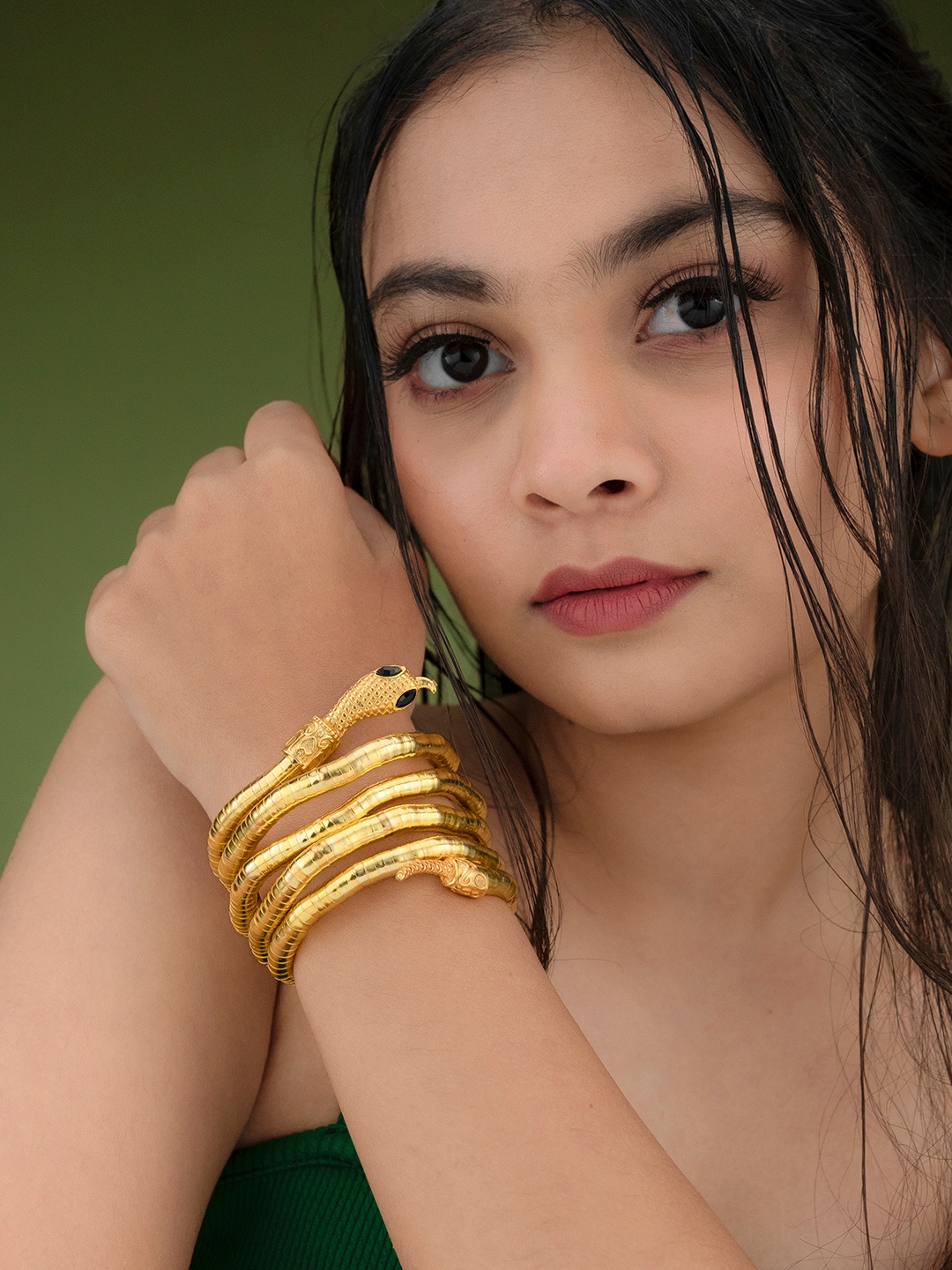 

Don't Call Me Princess Women Gold-Plated Wraparound Bracelet