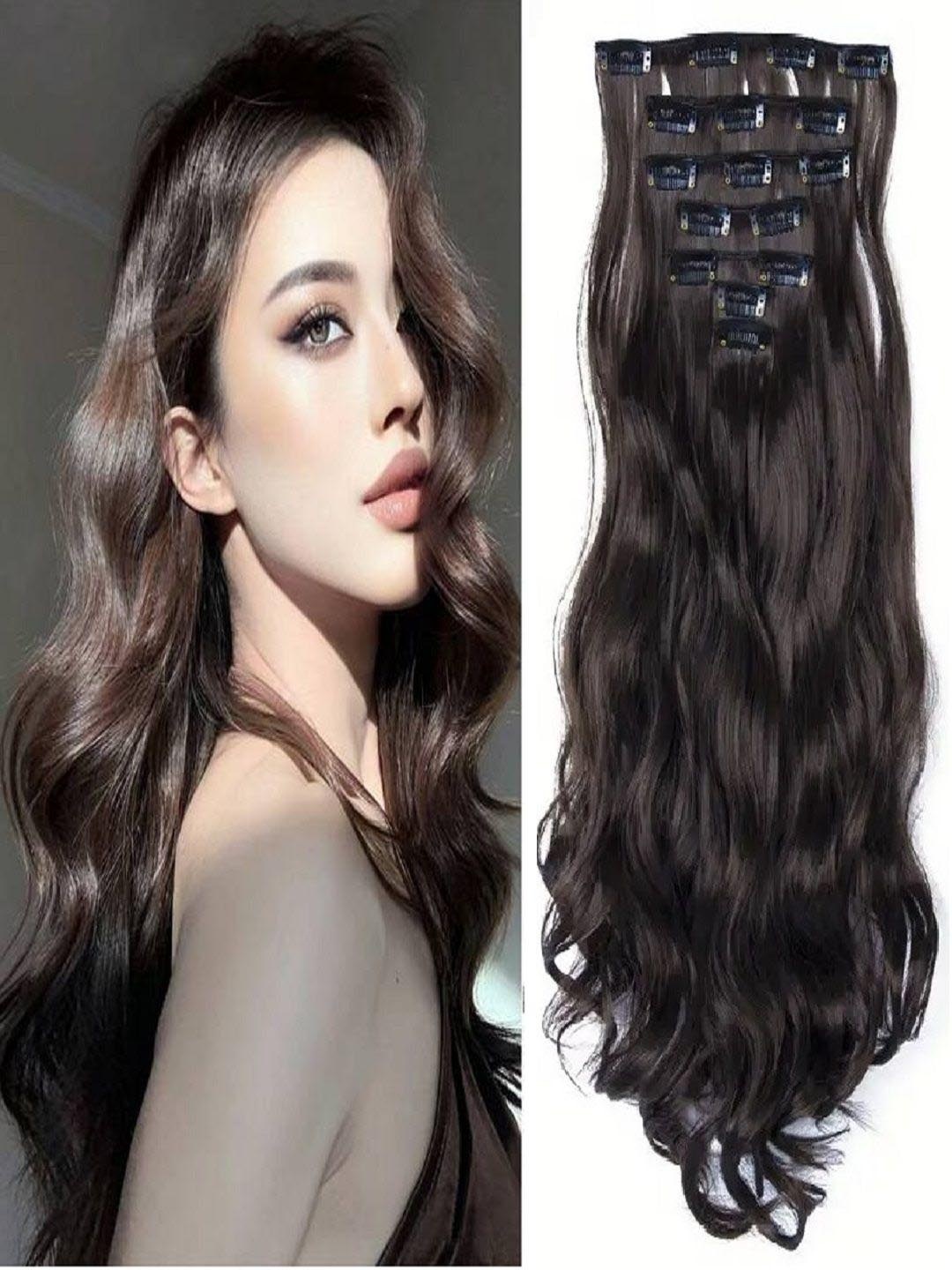 

MoonEyes 16 Clips Curly Hair Extension - Natural Brown