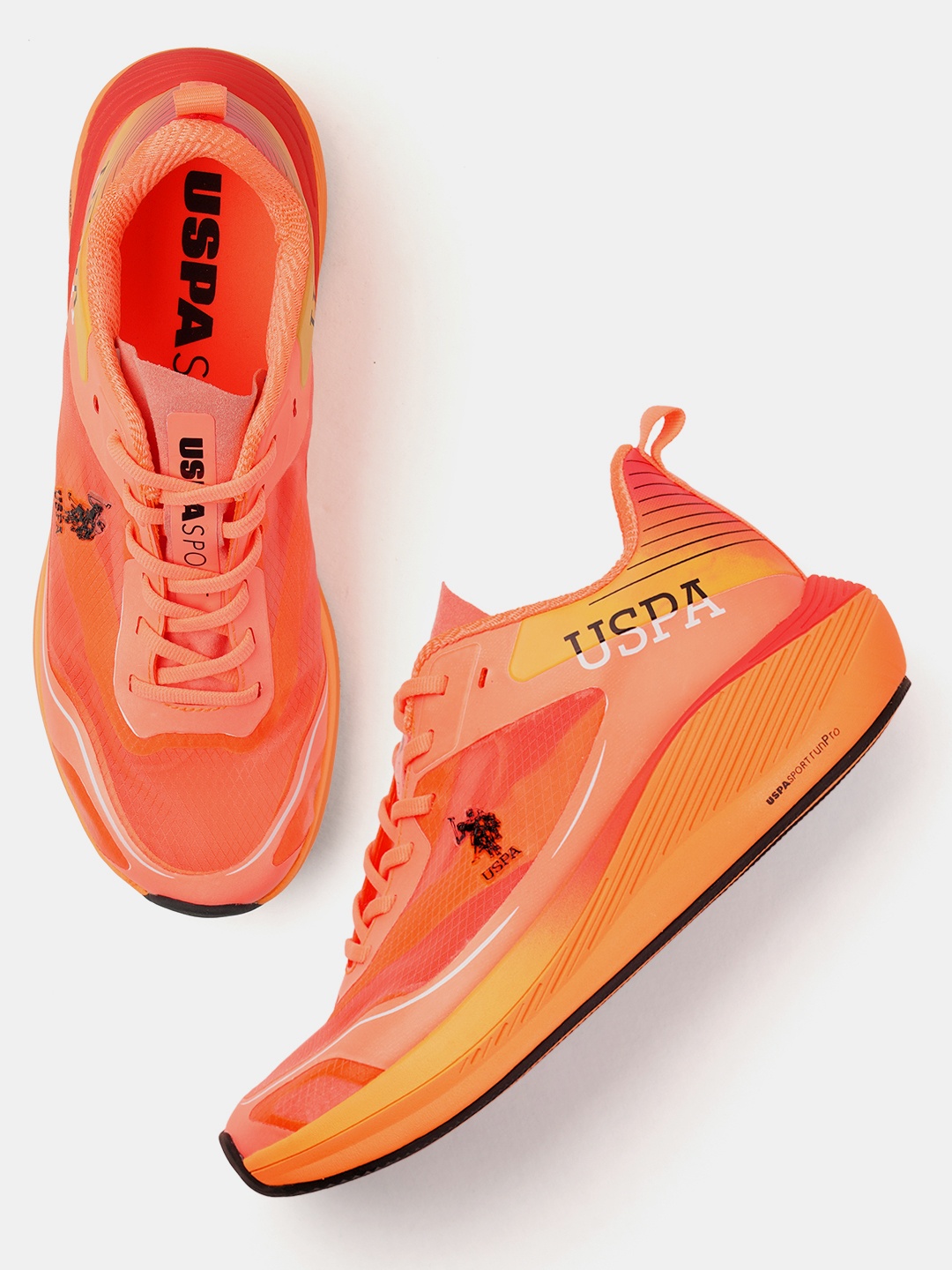 

U.S. Polo Assn. Men Henry Uspa Sport Runpro Running Shoes, Orange