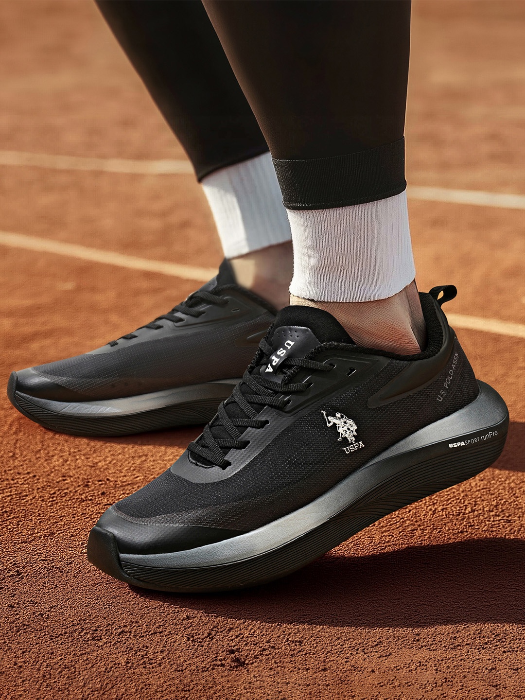 

U.S. Polo Assn. Men Frank Uspa Sport Runpro Running Shoes, Black
