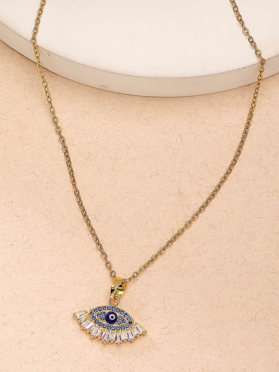 

Bohey by KARATCART Gold-Plated Contemporary Pendants with Chains