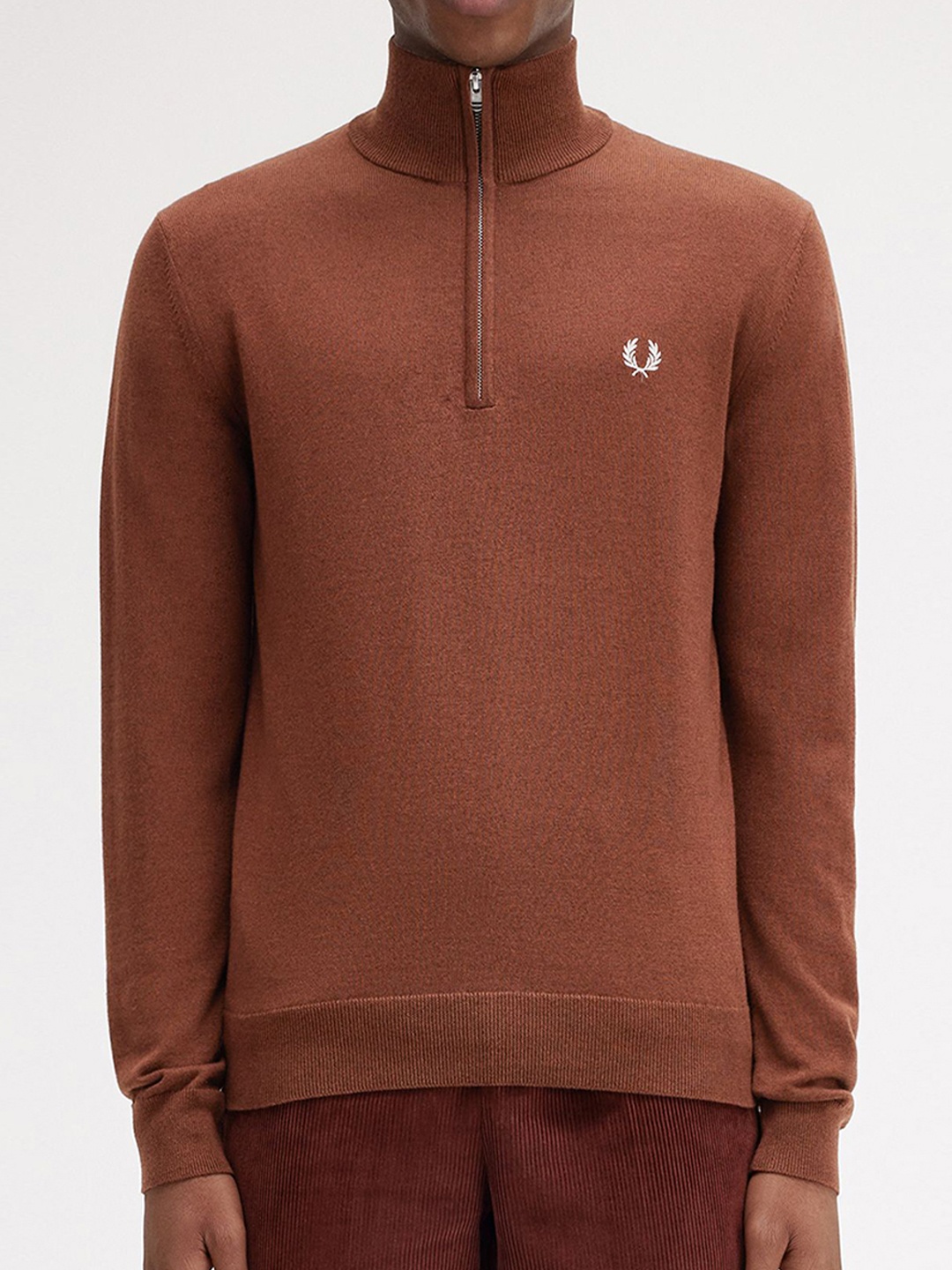 

Fred Perry Men Woollen Pullover, Brown