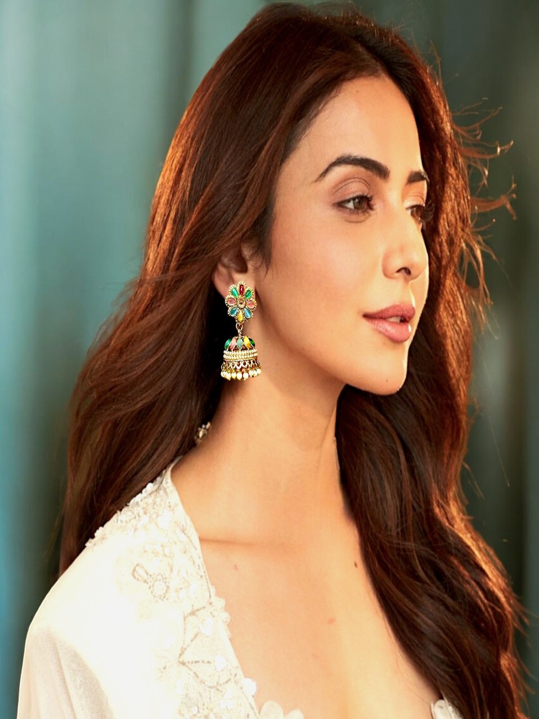 

AccessHer Circular Brass-Plated Jhumkas Earrings, Gold