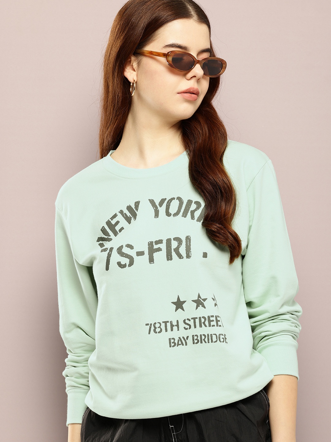 

Kook N Keech Printed Sweatshirt, Sea green