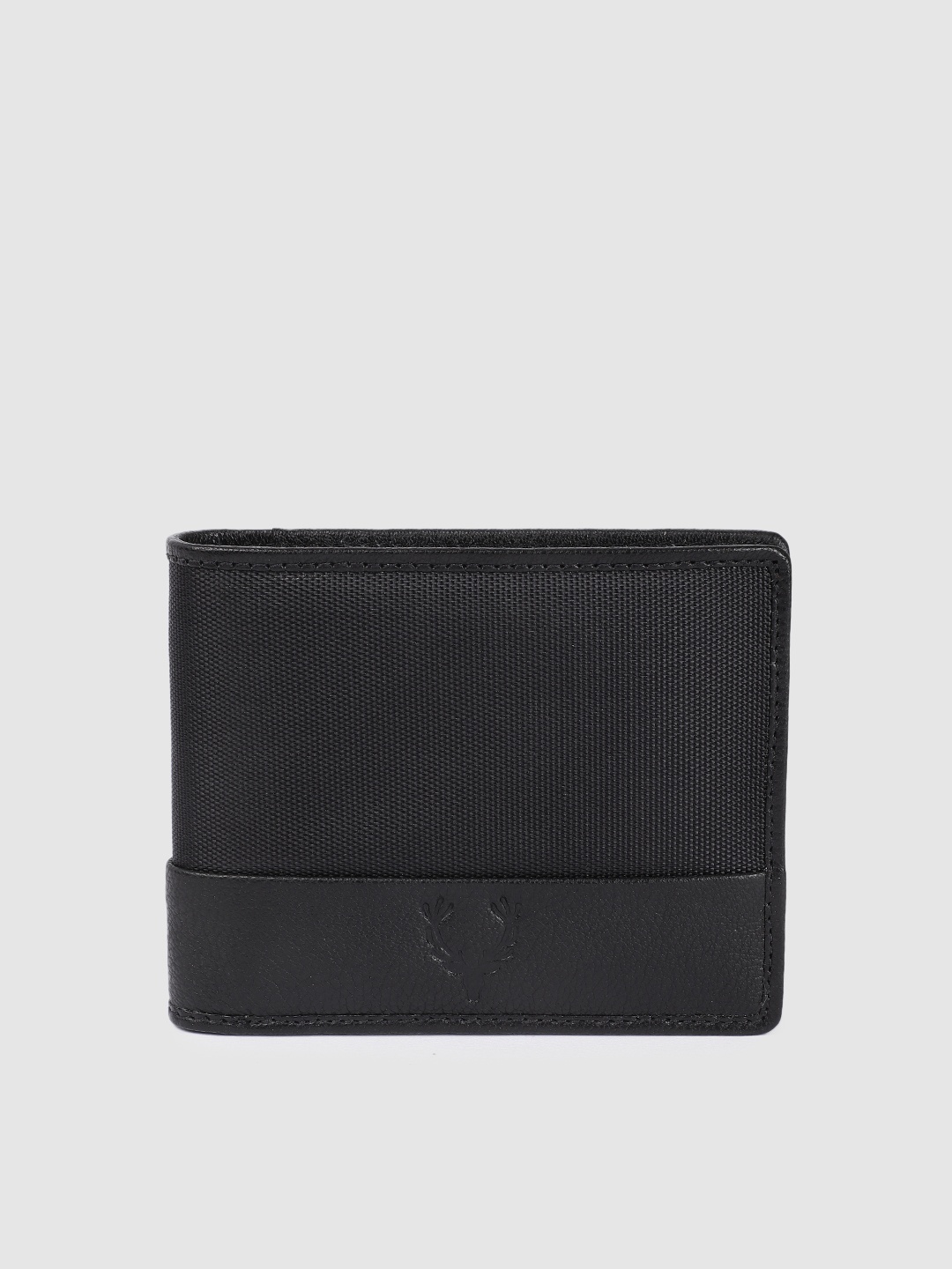 

Allen Solly Men Leather Two Fold Wallet, Black