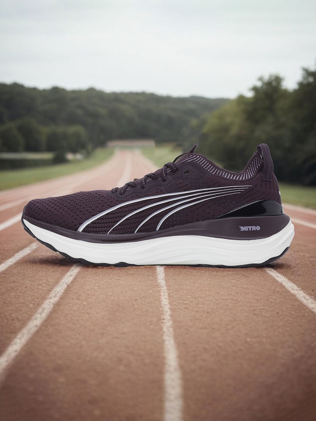 

Puma ForeverRun NITRO Knit Women Running Sports Shoes, Purple