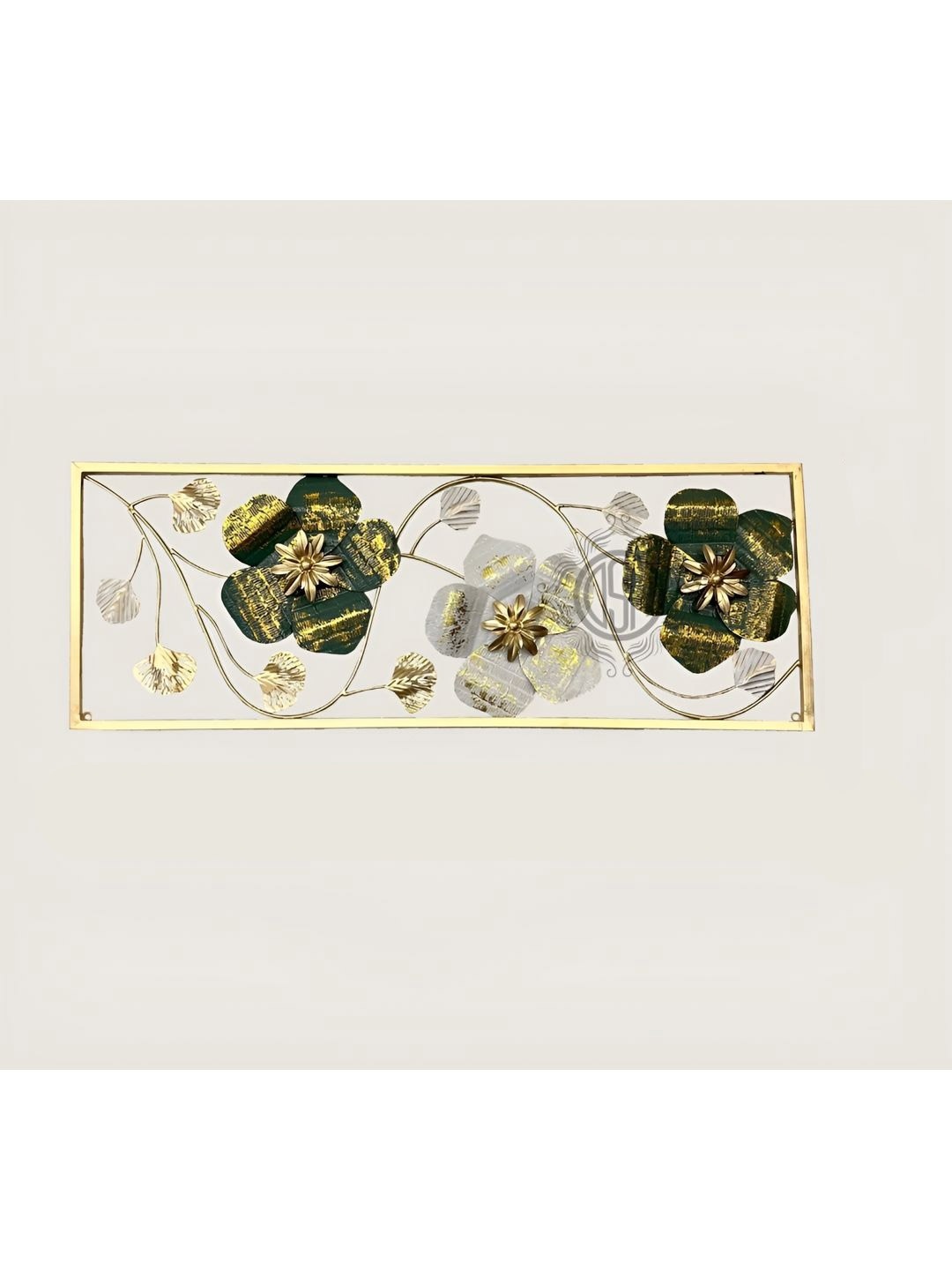

DSH Crafting Your Curiosity Green & Transparent Floral Metal Wall Decor