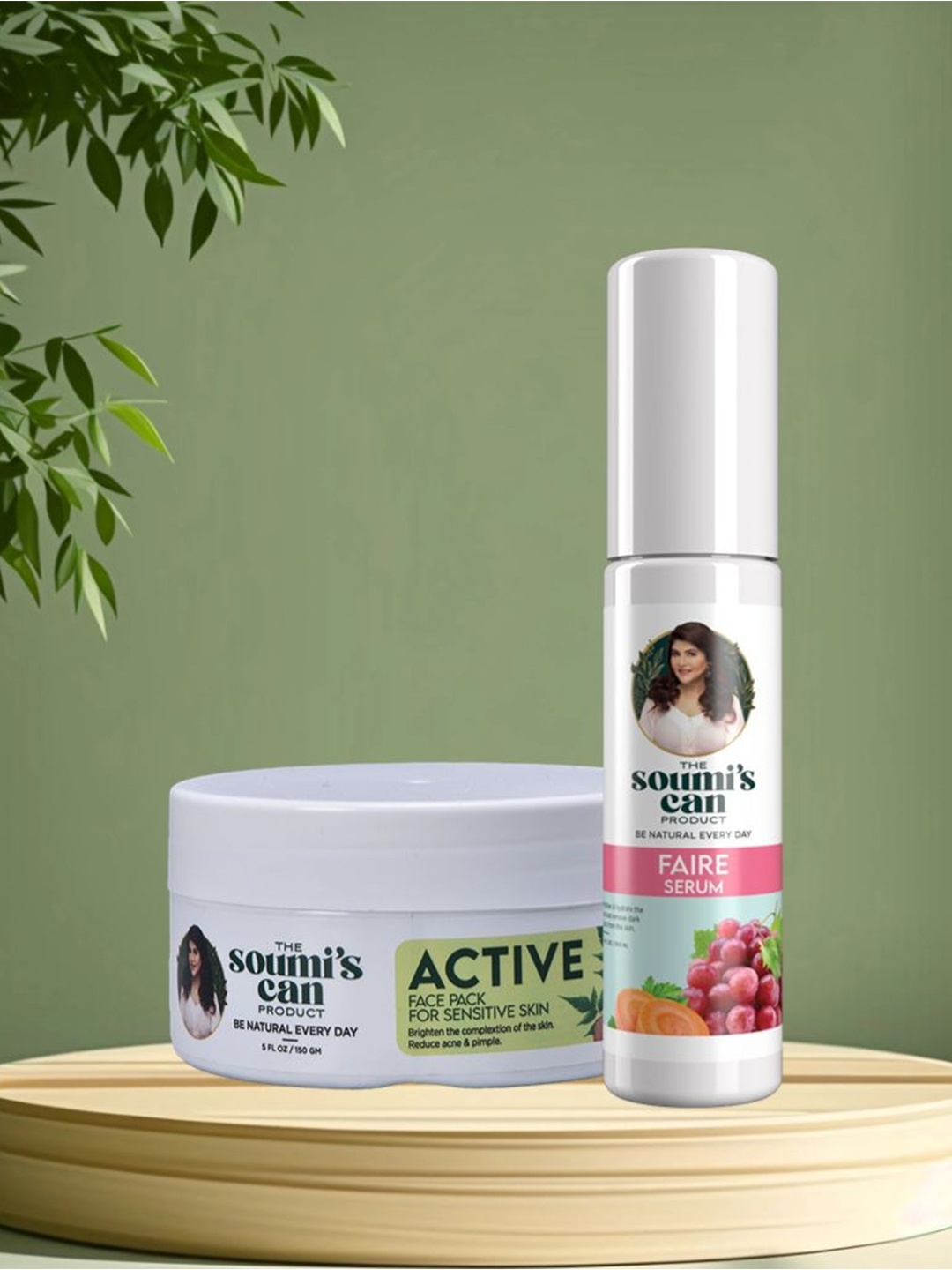 

THE SOUMI'S CAN PRODUCT Active Face Pack-150gm & Faire Serum- 100ml, White