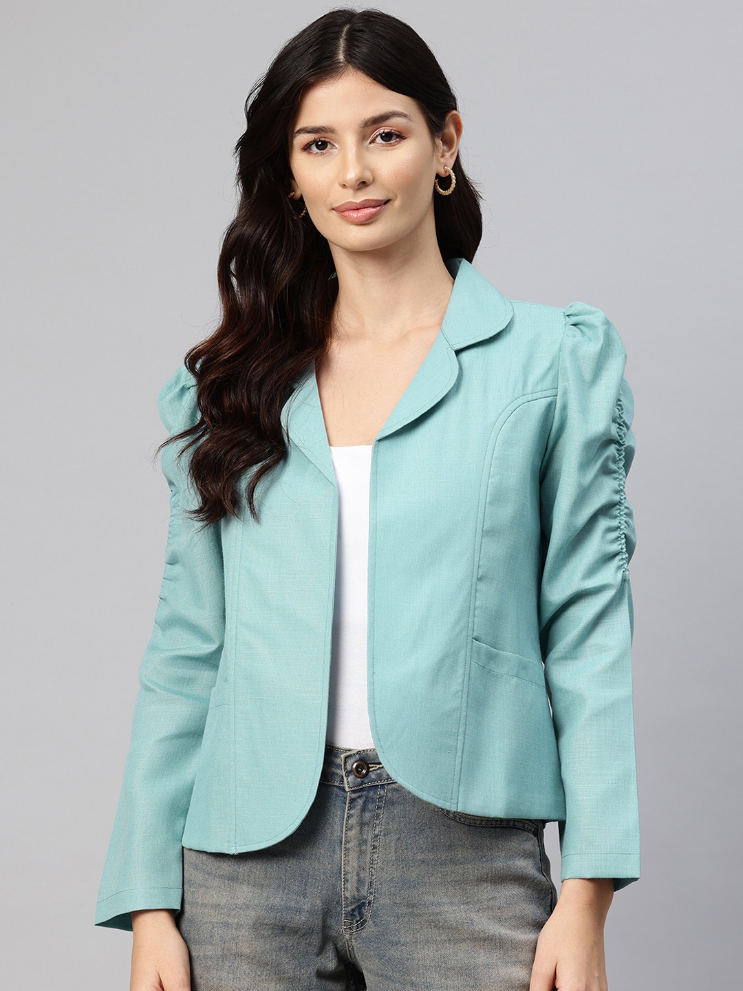 

Cottinfab Lightweight Open Front Jacket, Blue