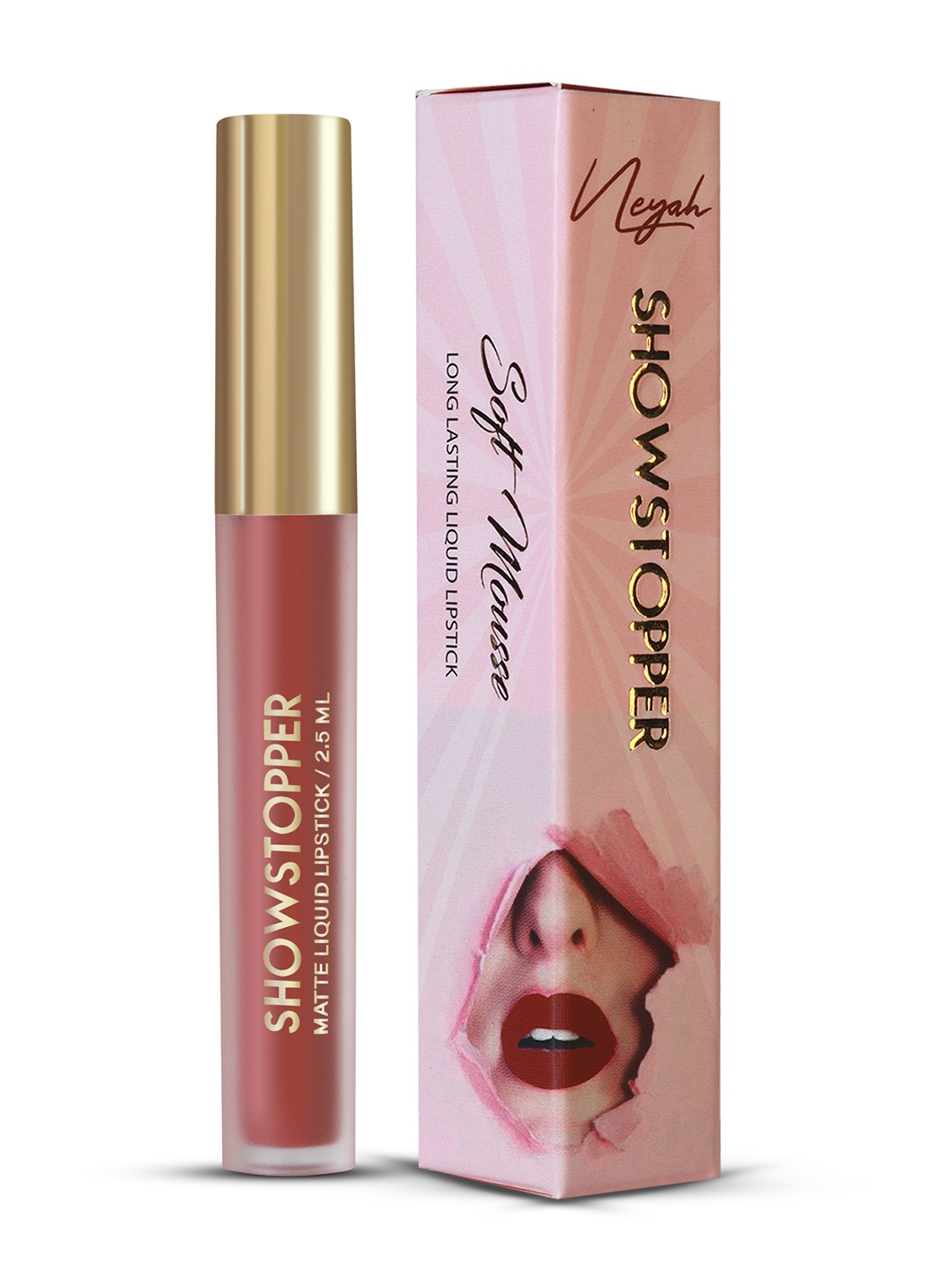 

Neyah Showstopper Matte Liquid Lipstick 2.5ml - Belgravia-106, Brown