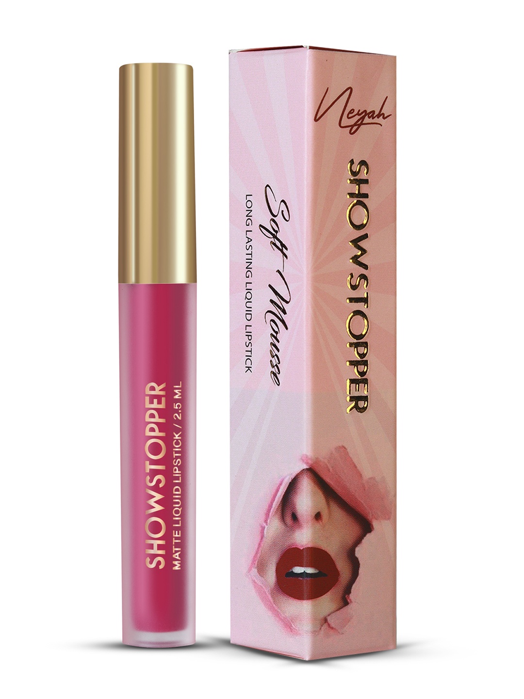 

Neyah Showstopper Matte Liquid Lipstick 2.5ml - Peppy Pink-103