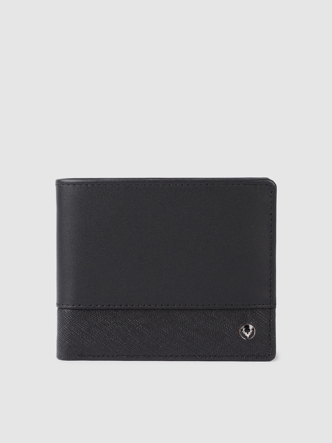 

Allen Solly Men Leather Two Fold Wallet, Black