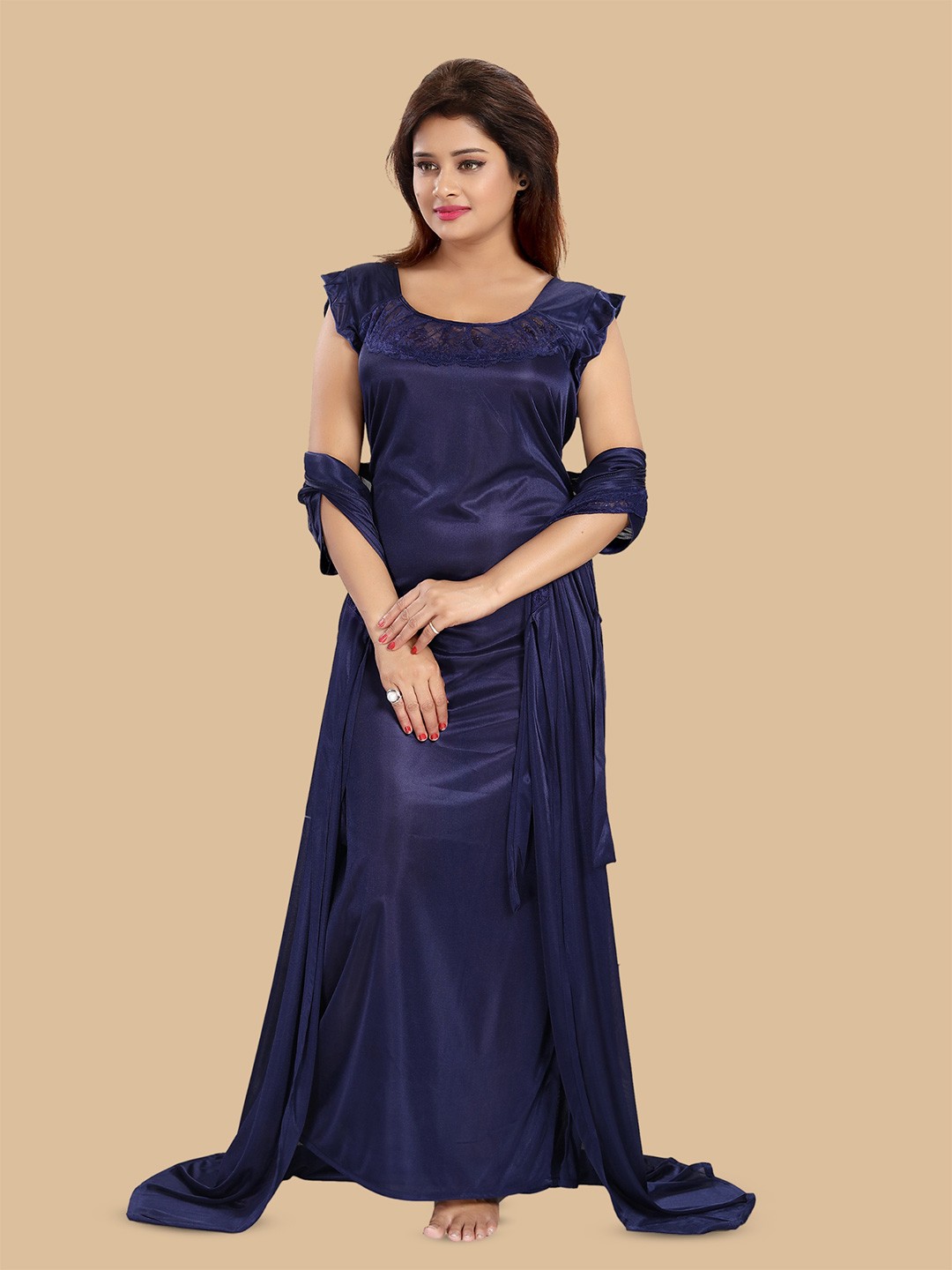 

Noty Maxi Nightdress, Navy blue