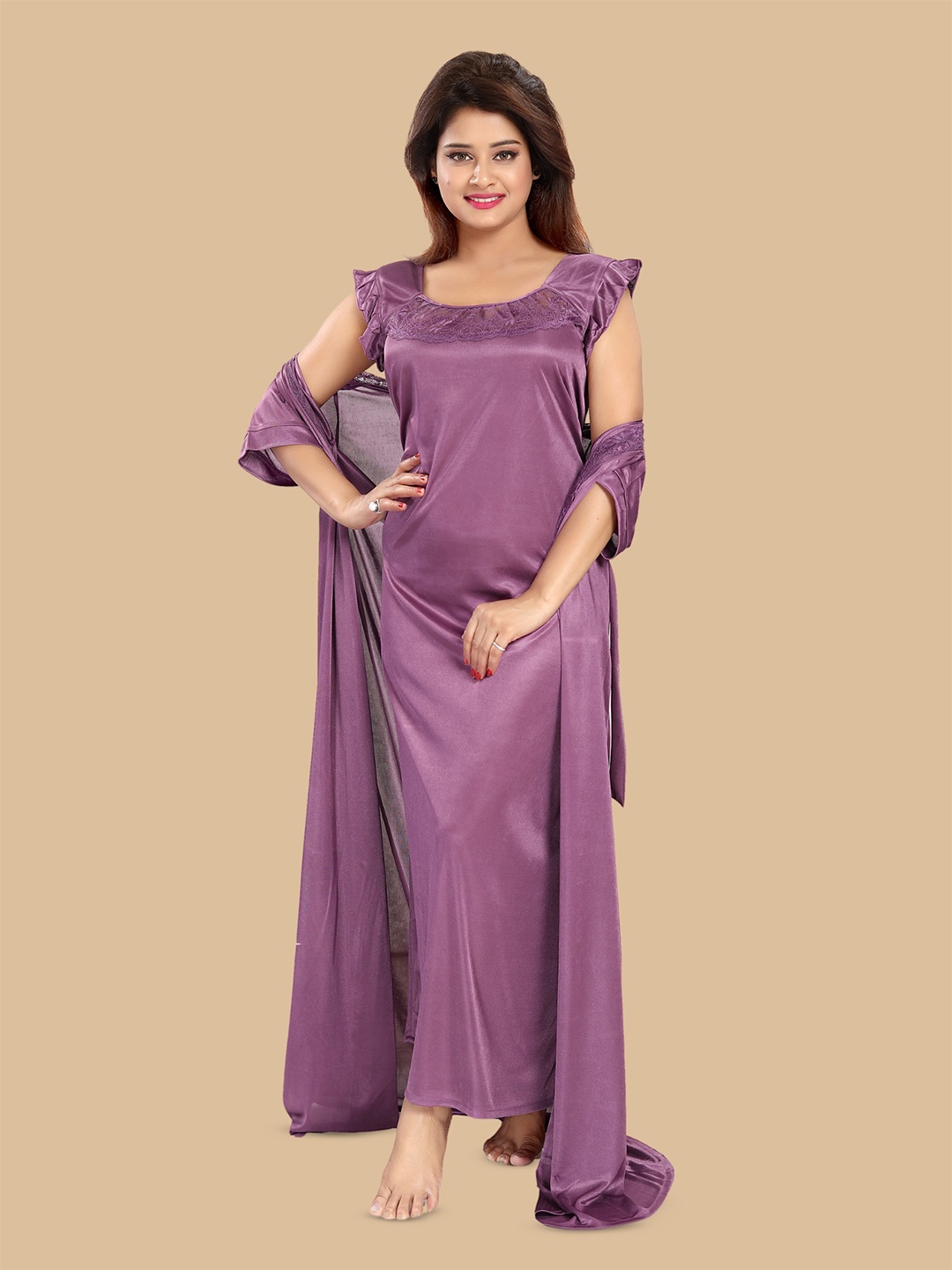 

Noty Maxi Nightdress, Purple