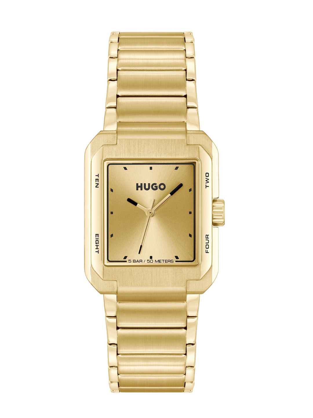 

BOSS Men #Thrive Bracelet Style Analogue Rectangle Watch 1530381, Gold