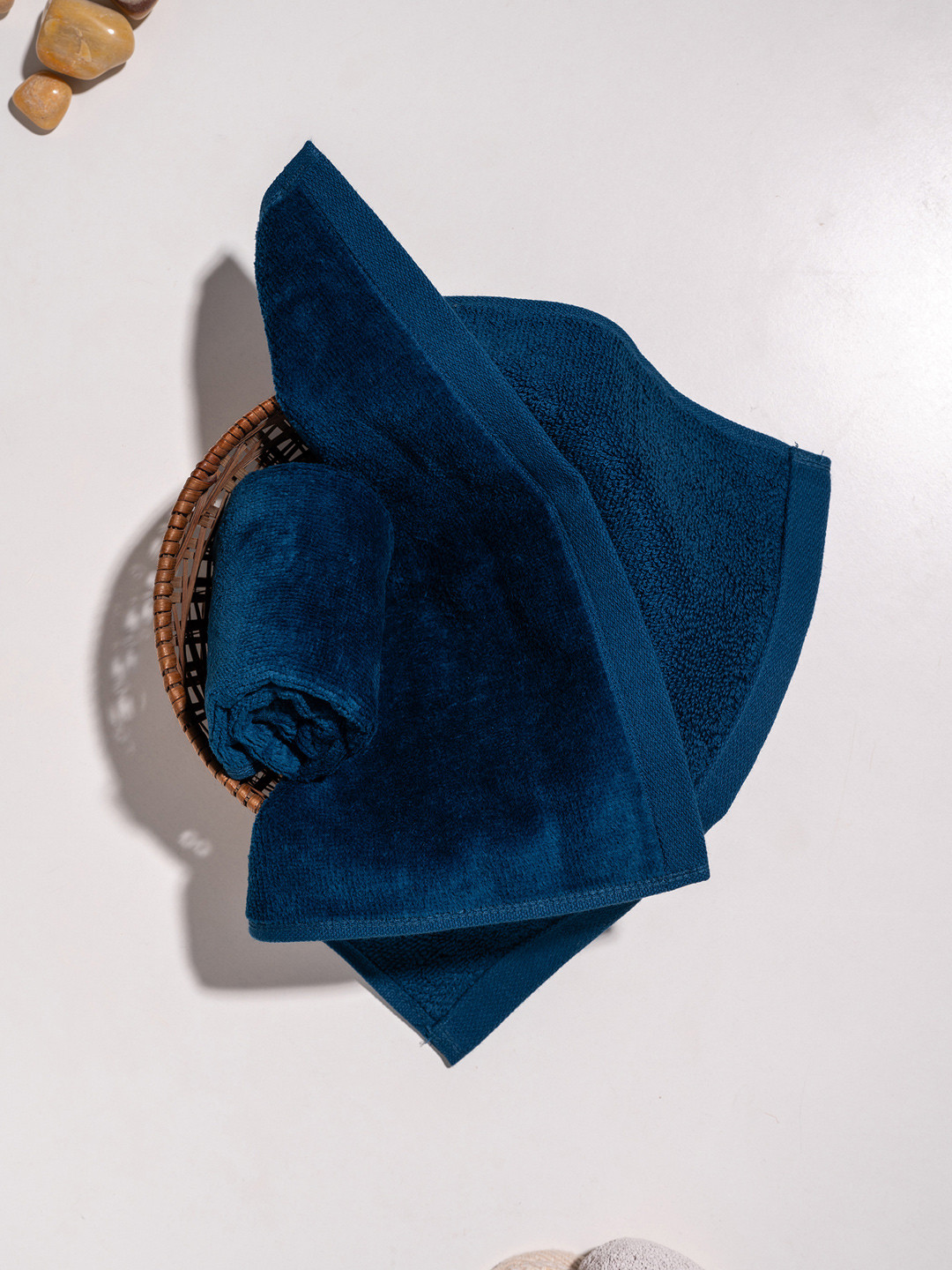 

Damensch Premium Cotton Soft Sheared Terry Better-Basic Face Towel Set, Blue