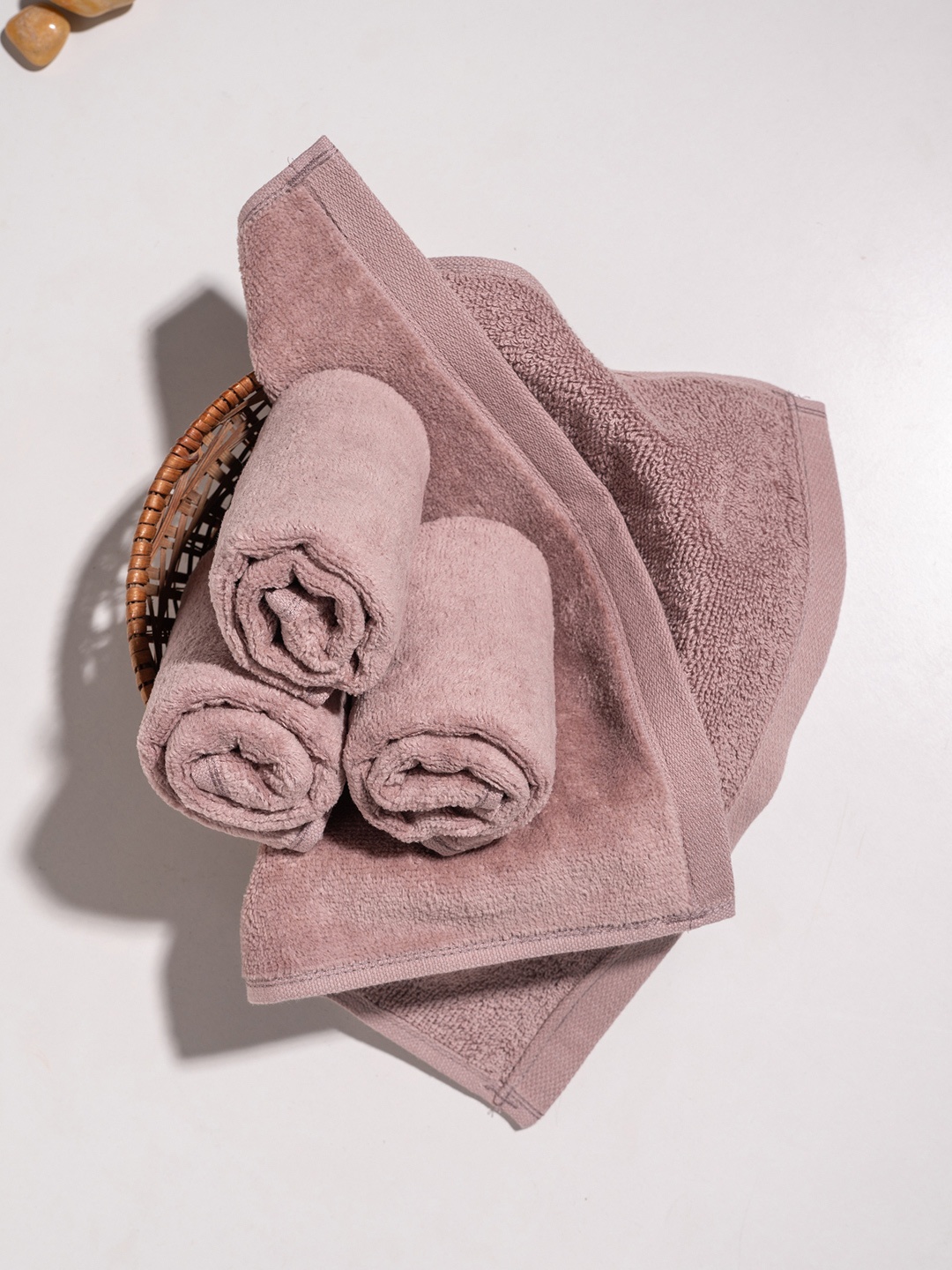 

Damensch Premium Cotton Soft Sheared Terry Better-Basic Face Towel Set, Pink