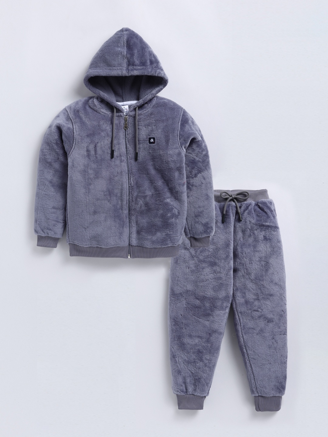 

Here&Now X Denikid Boys Fleece Hooded Jacket & Joggers Tracksuits, Grey