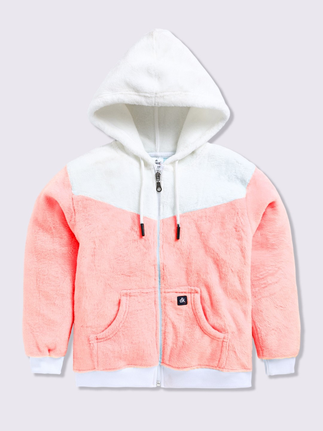 

Here&Now X Denikid Boys Colourblocked Hooded Sweatshirt, Peach