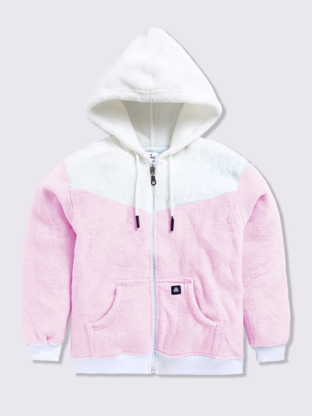 Here&Now X Denikid Boys Colourblocked Hooded Sweatshirt, Pink