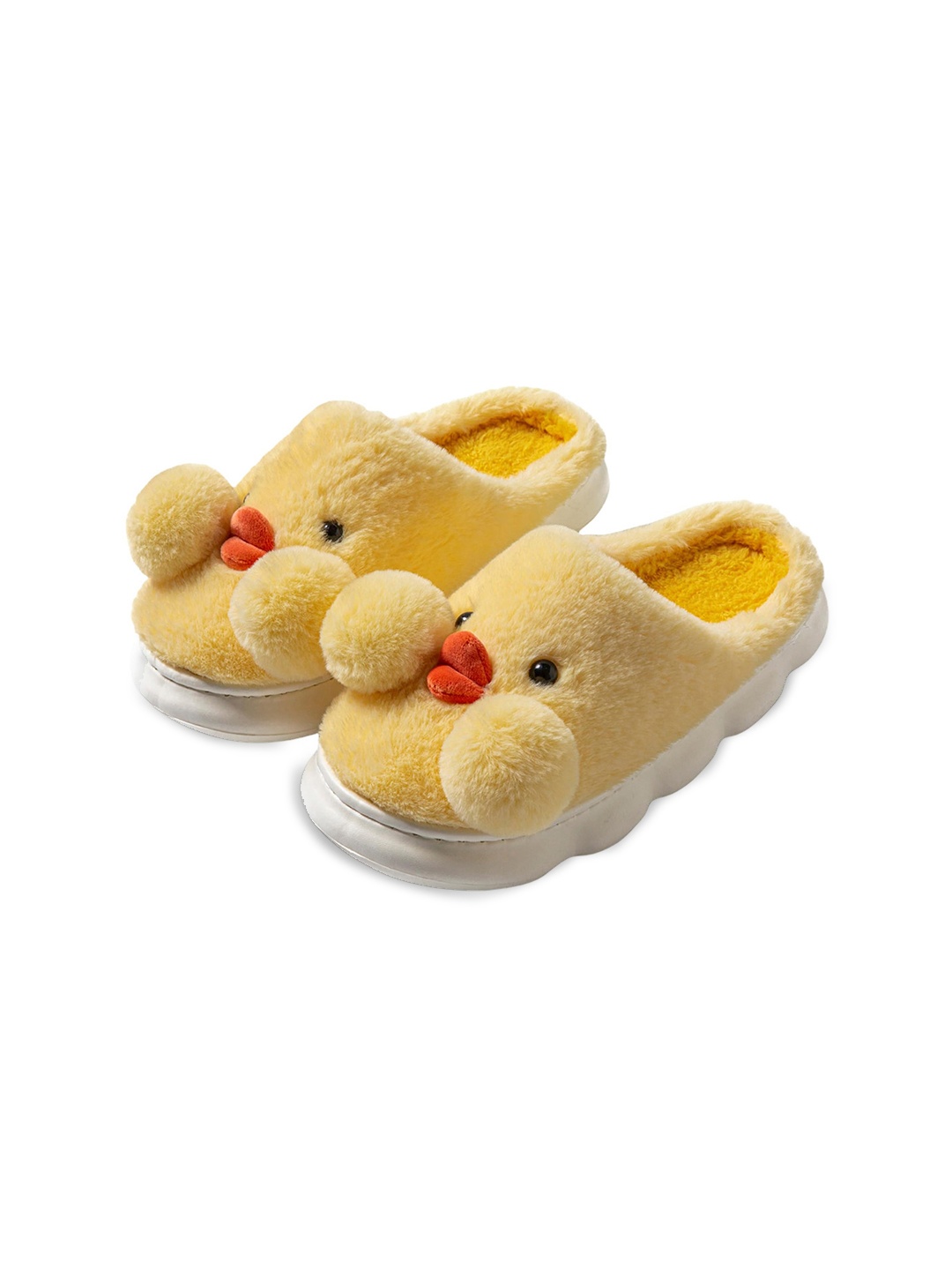 

Miscreef Women Embellished Room Slippers, Yellow