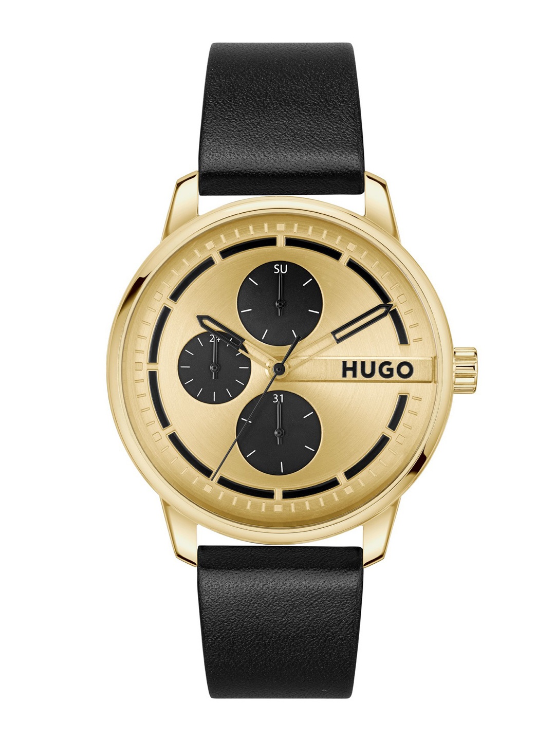 

Hugo Boss Men Stamp Multi Analogue Watch 1530367, Gold