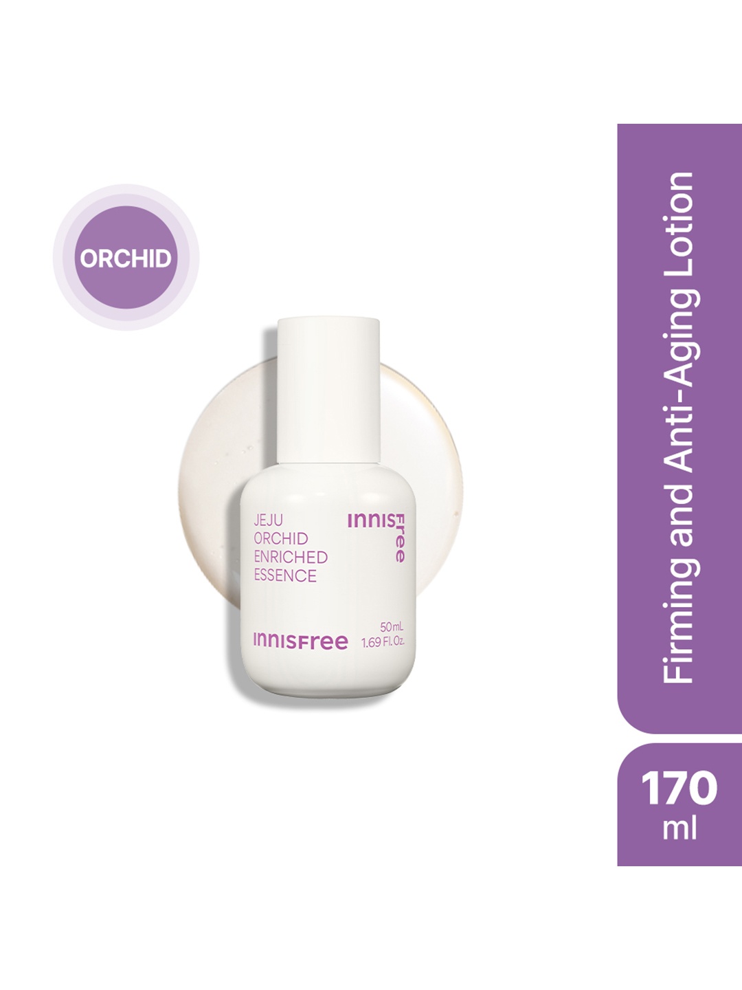 

Innisfree Jeju Orchid Enriched Essence Serum with Oat Kernel & Hyaluronic Acid - 50 ml, White