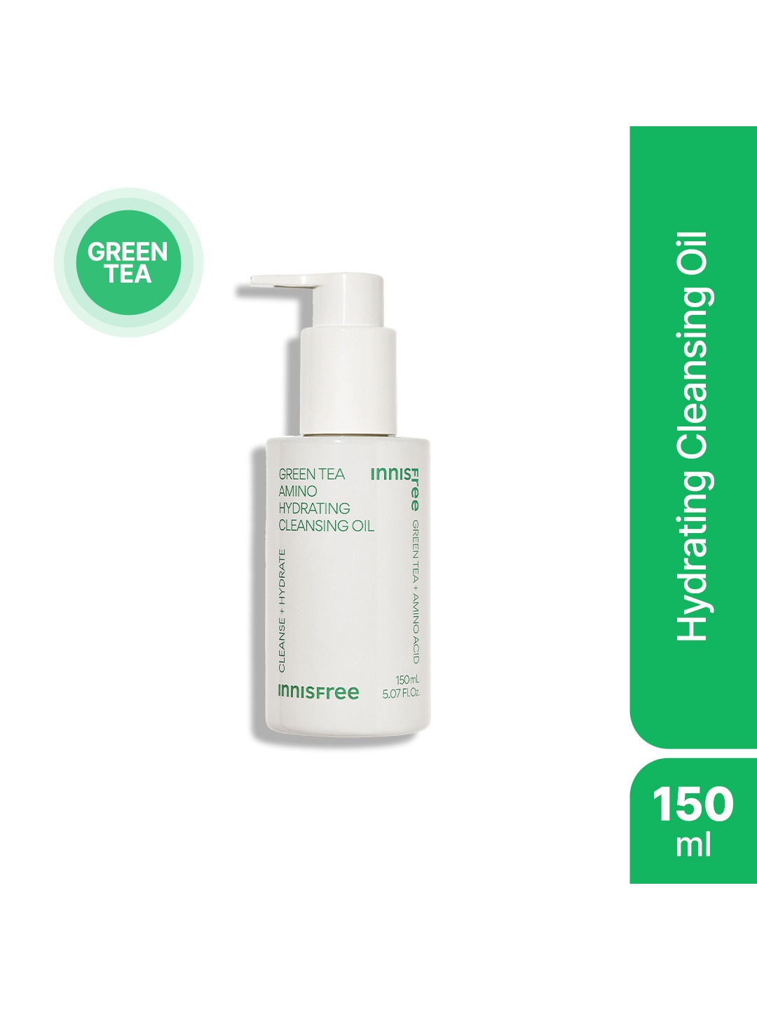 

Innisfree Green Tea Amino Hydrating Cleanse + Hydrate Cleansing Oil - 150ml