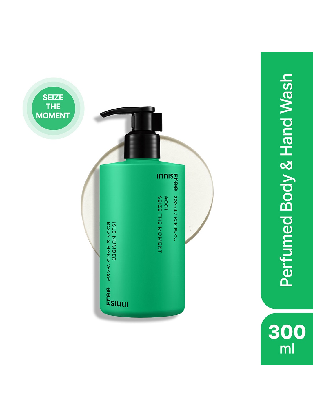 

Innisfree Isle Number Seize the Moment 001 Body & Hand Wash - 300ml, Green