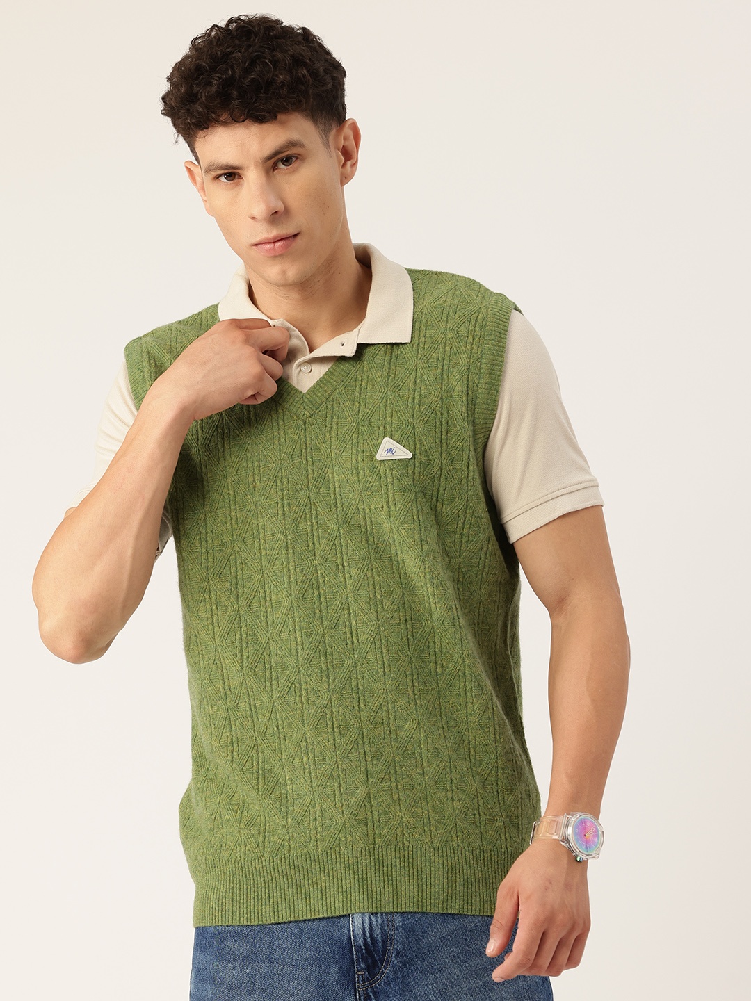 

Monte Carlo Woollen Sweater Vest, Green